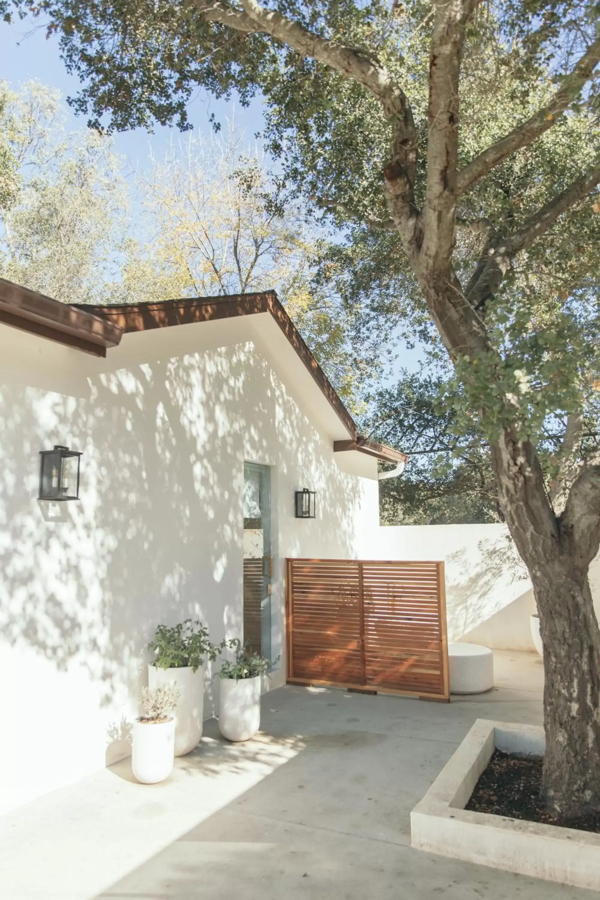 Patio, Property Building in Calamigos Guest Ranch and Beach Club