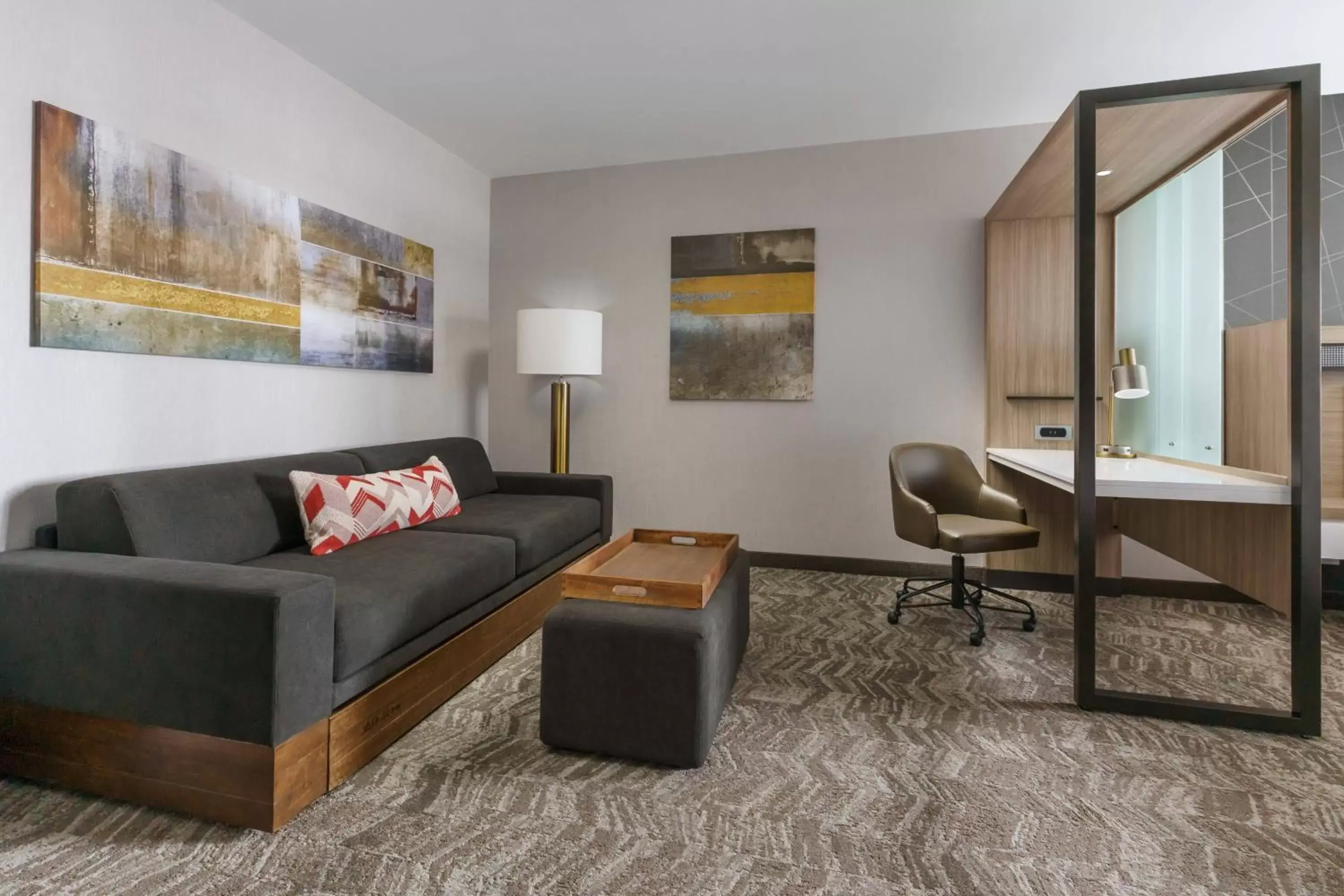 Living room, Seating Area in SpringHill Suites by Marriott Philadelphia West Chester/Exton