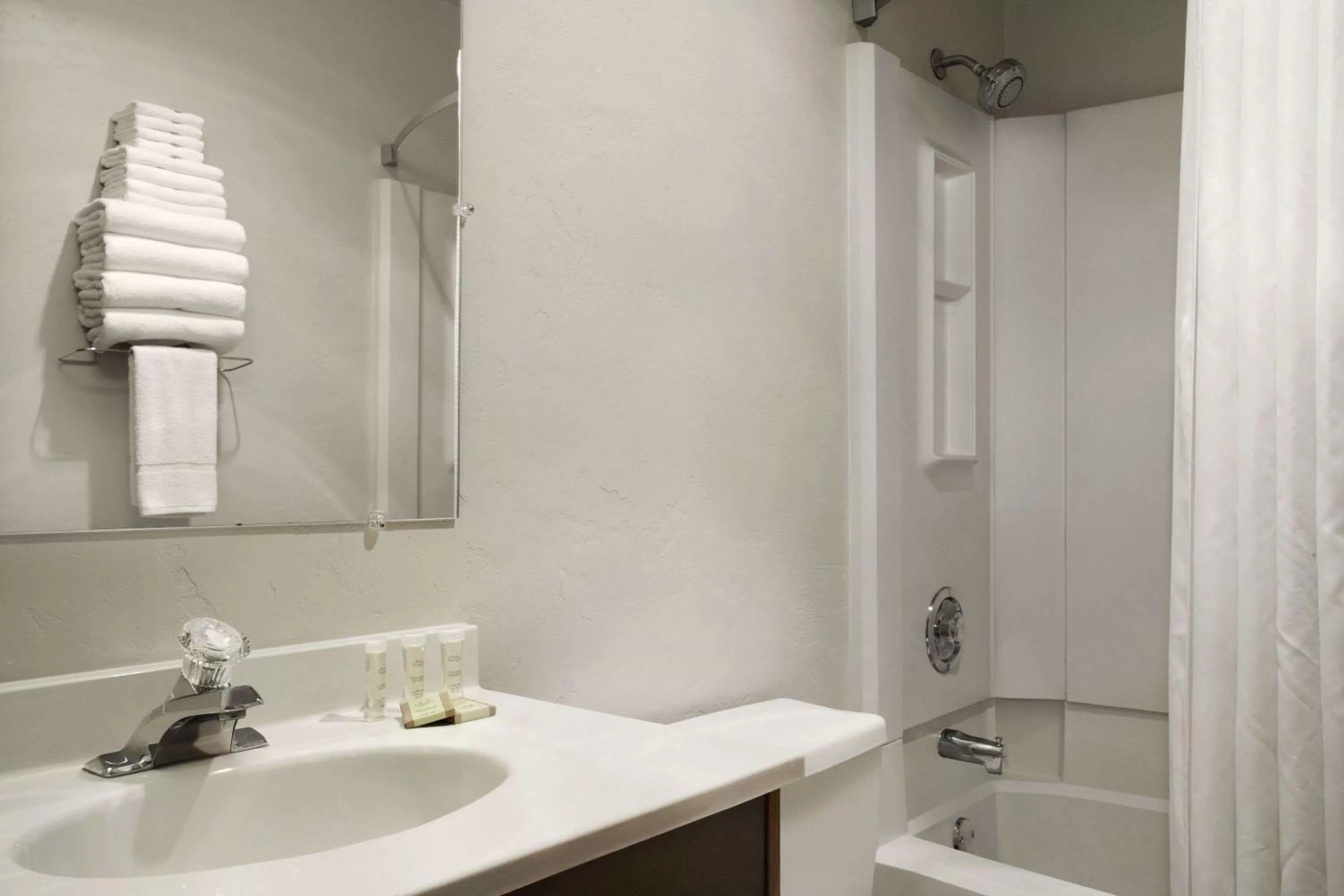 Bathroom in Super 8 by Wyndham Portland Airport