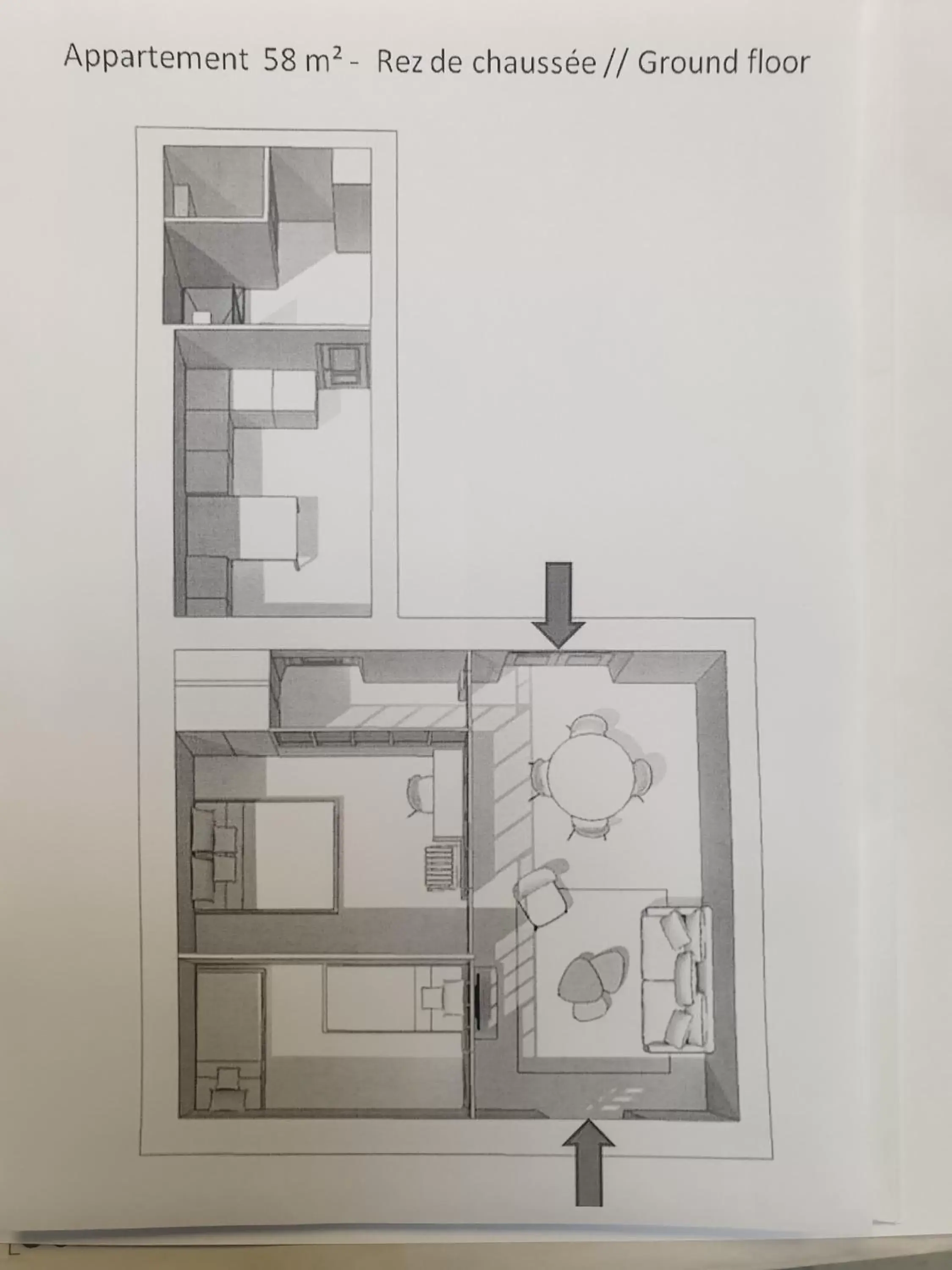 Floor Plan in Au Loup Historic Apartments