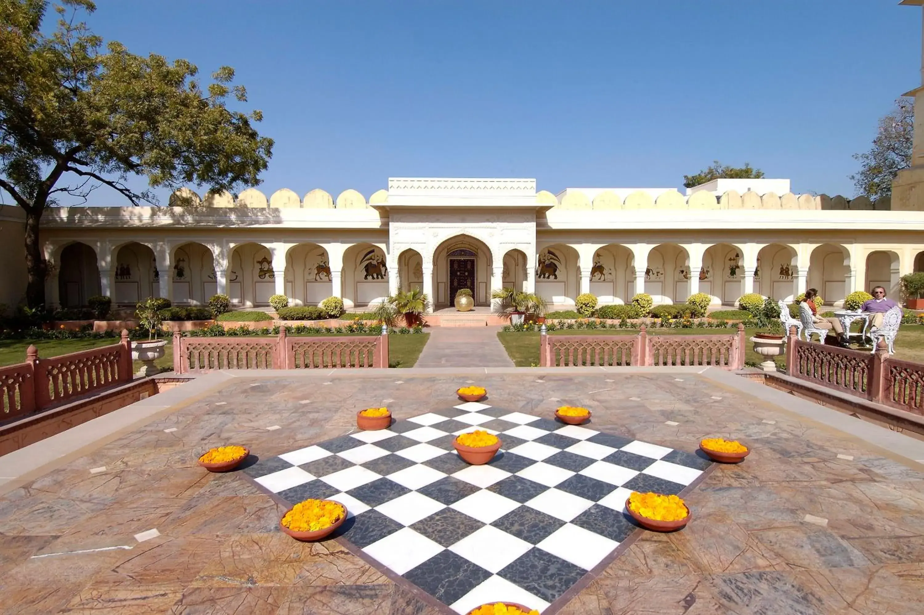 Patio, Property Building in The Raj Palace (Small Luxury Hotels of the World)