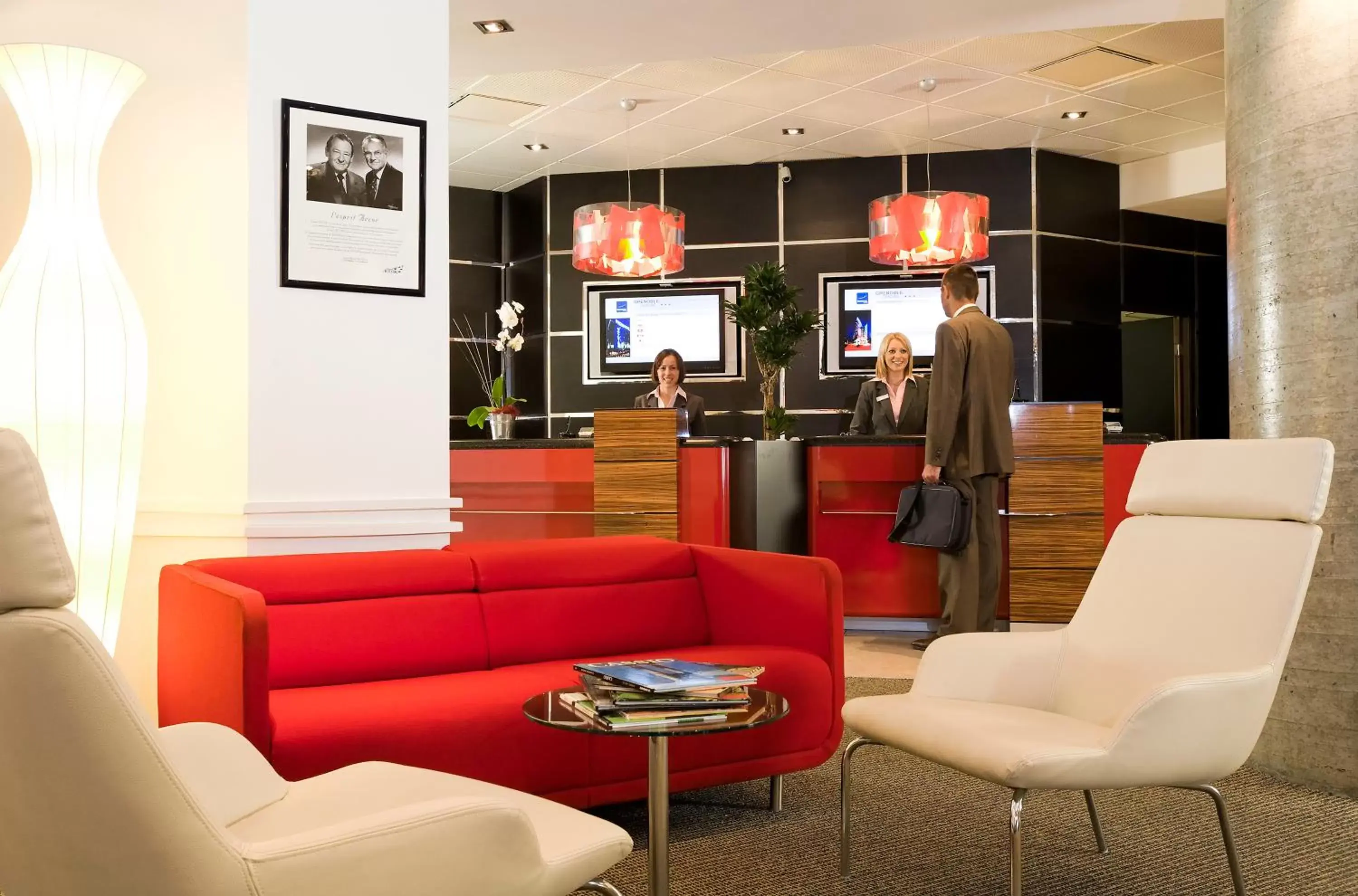 Lobby or reception, Lobby/Reception in Novotel Grenoble Centre