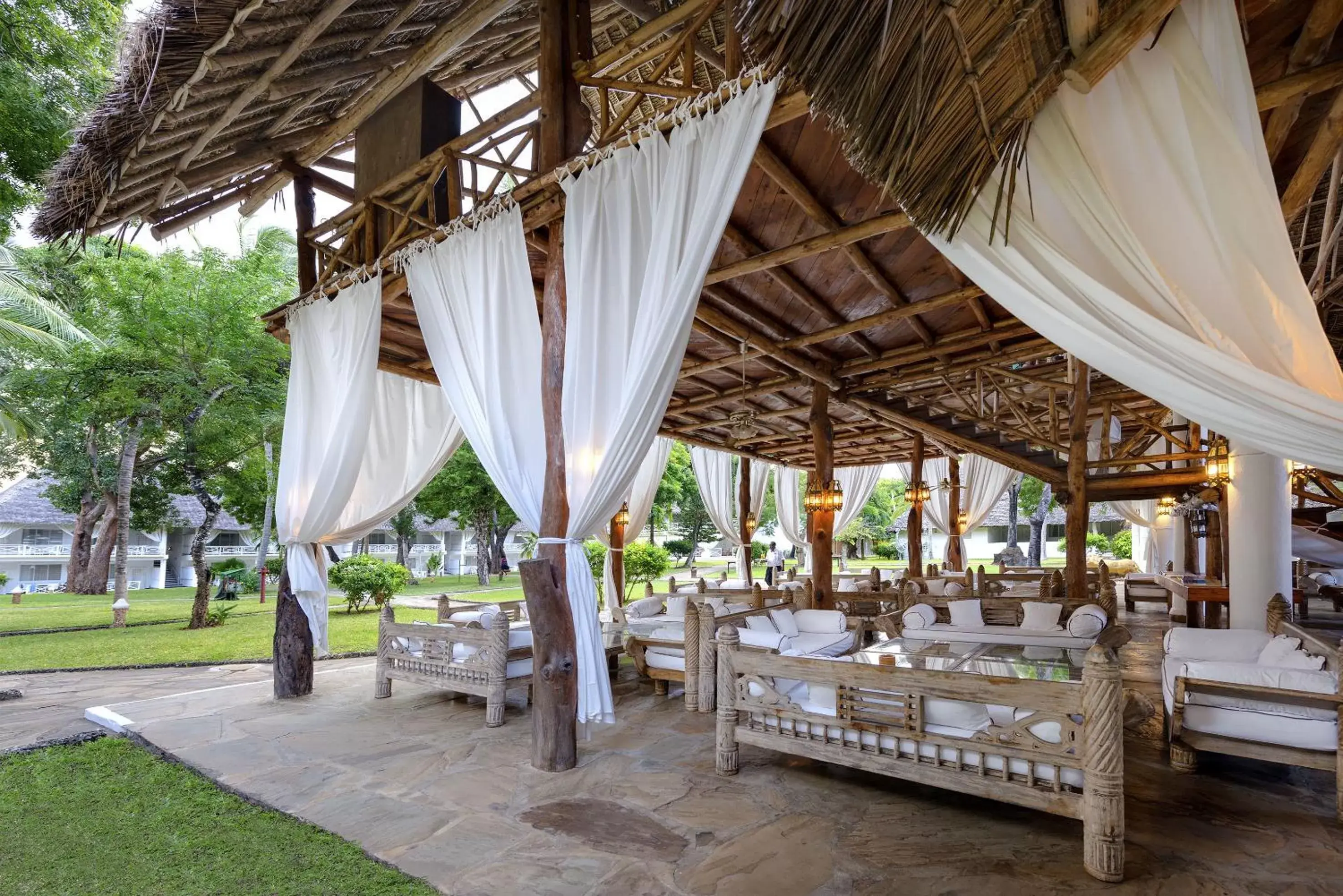 Balcony/Terrace, Restaurant/Places to Eat in Sandies Tropical Village