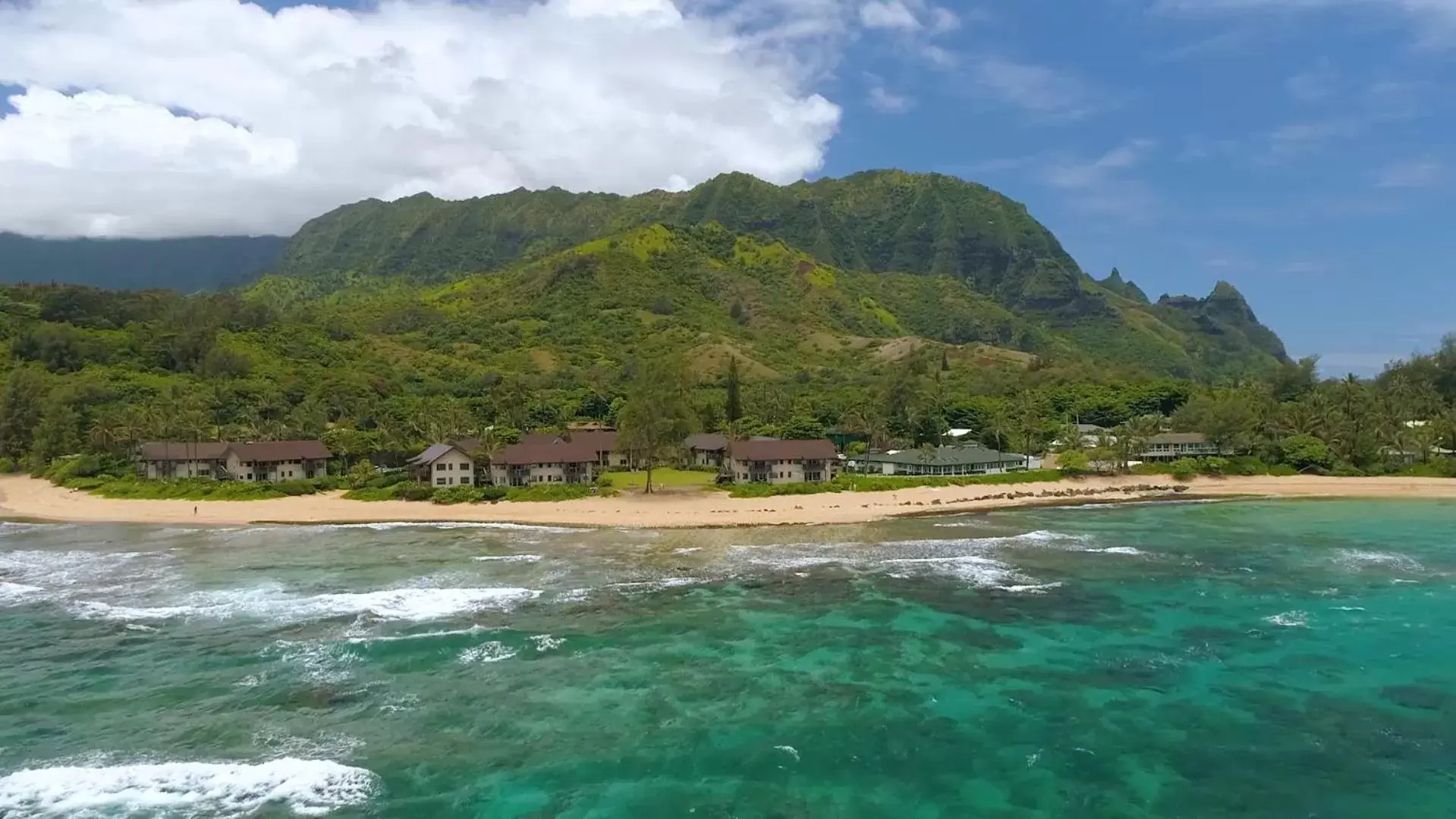 Bird's eye view in Hanalei Colony Resort