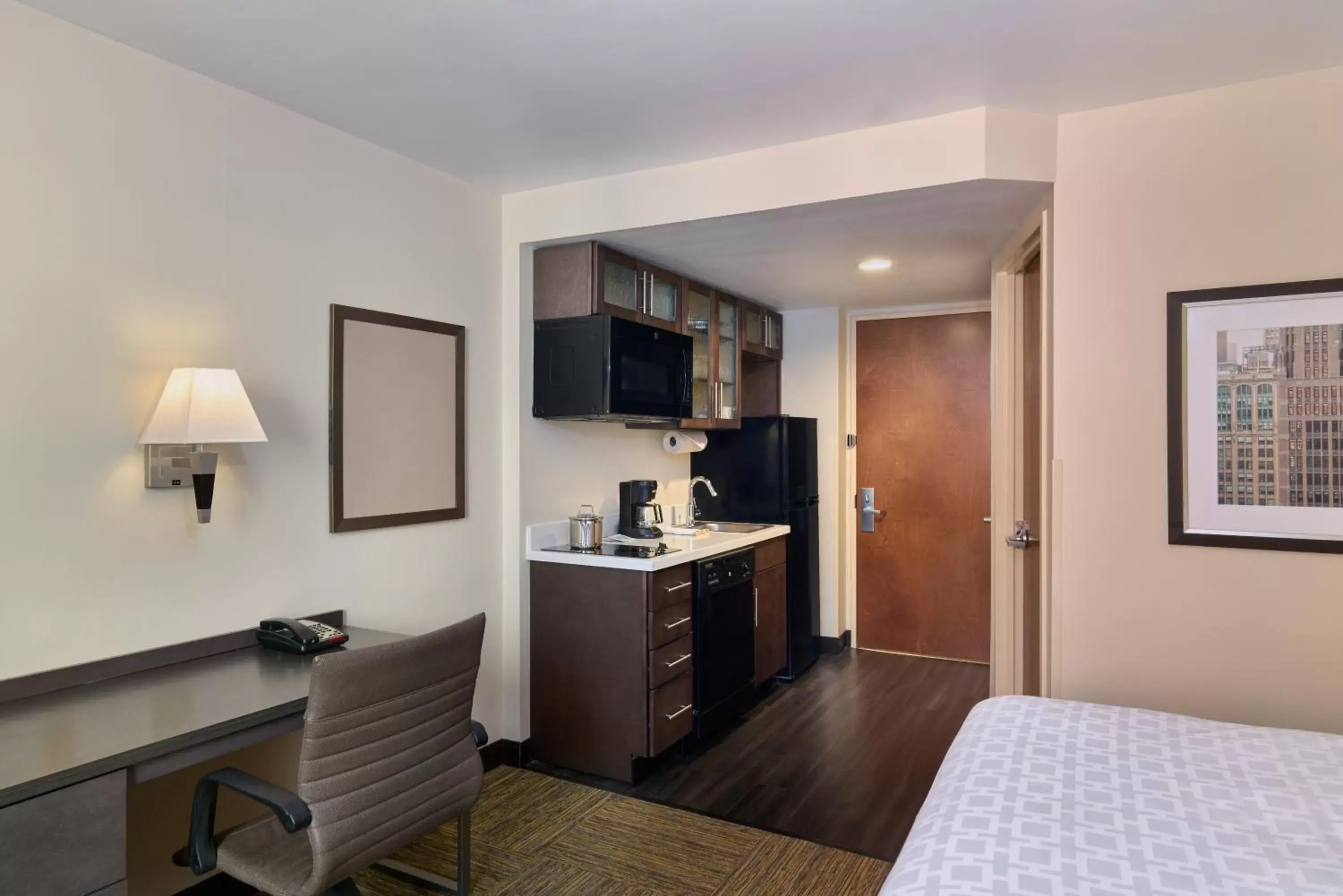 Kitchen or kitchenette, Kitchen/Kitchenette in Candlewood Suites NYC -Times Square, an IHG Hotel