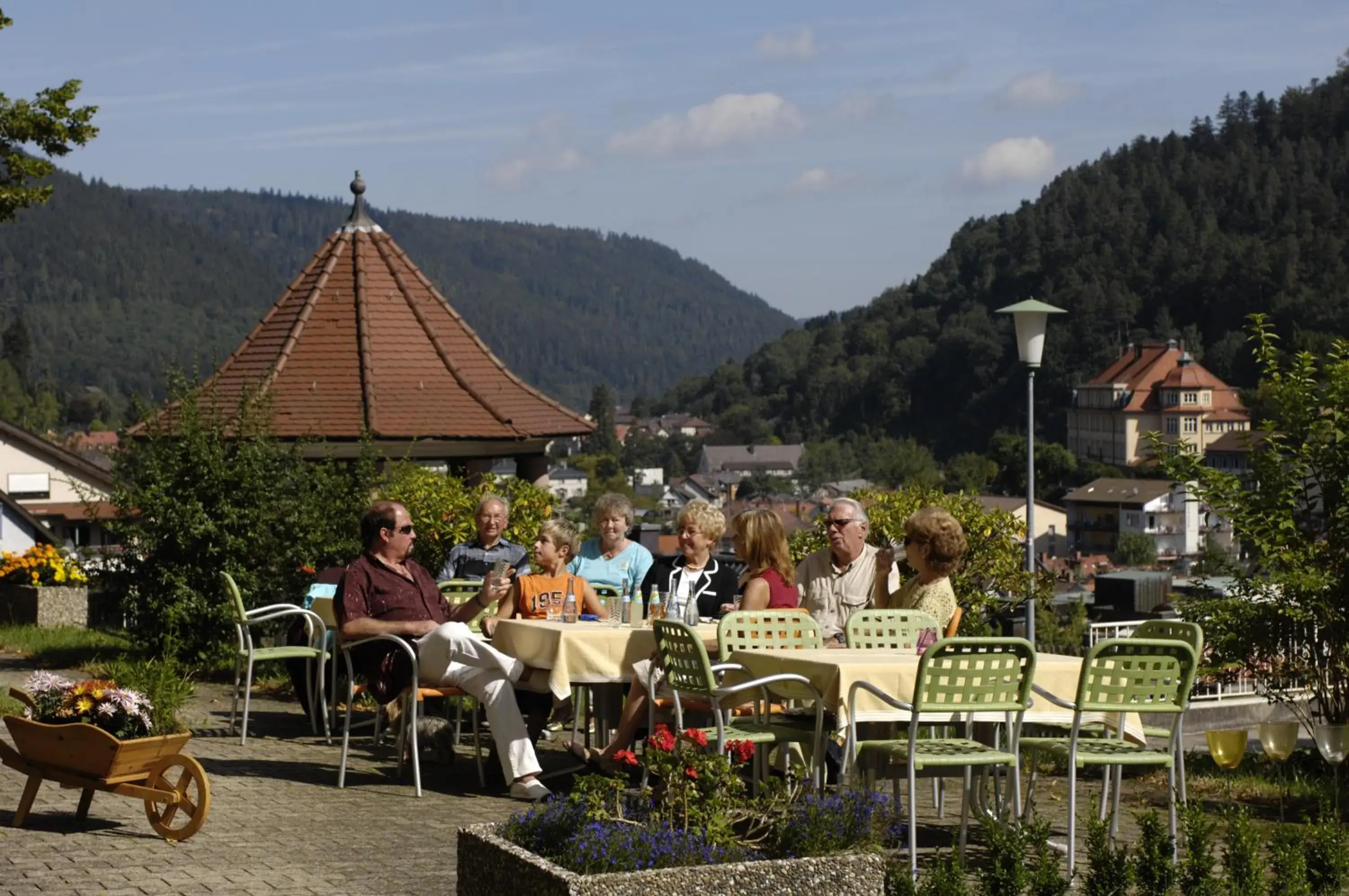 Balcony/Terrace, Restaurant/Places to Eat in Hotel Bergfrieden