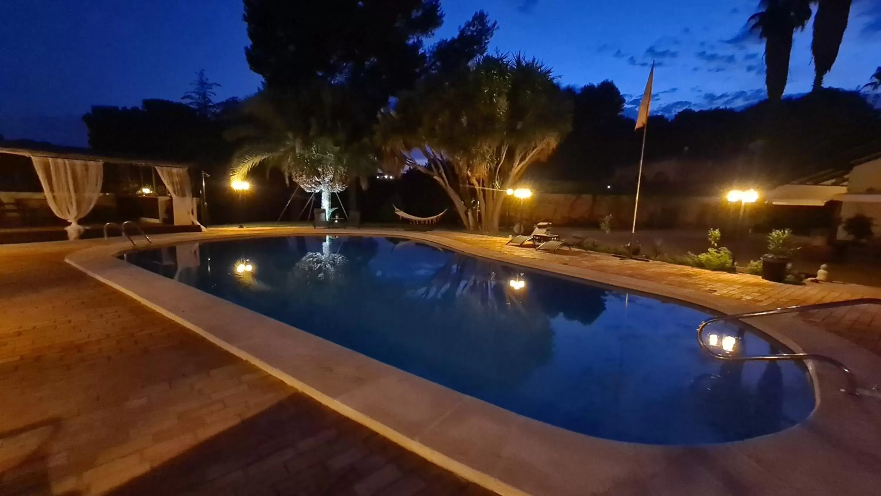 Night, Swimming Pool in Finca la Yuca