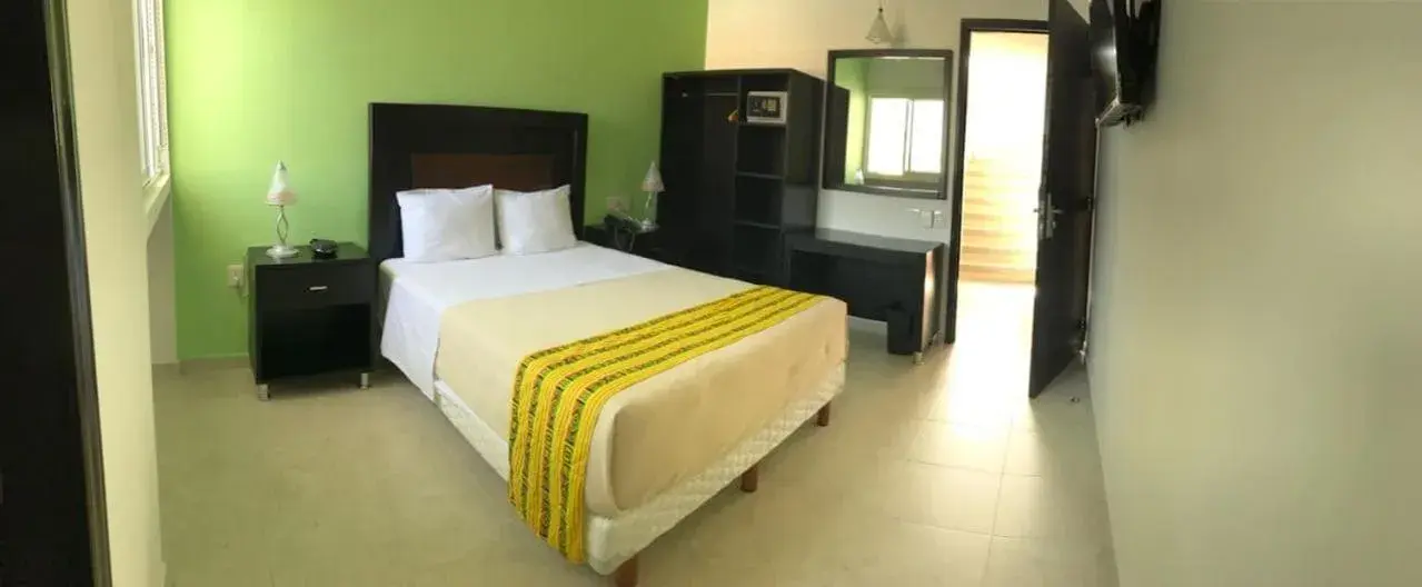 Bed in Hotel Parque Marimba