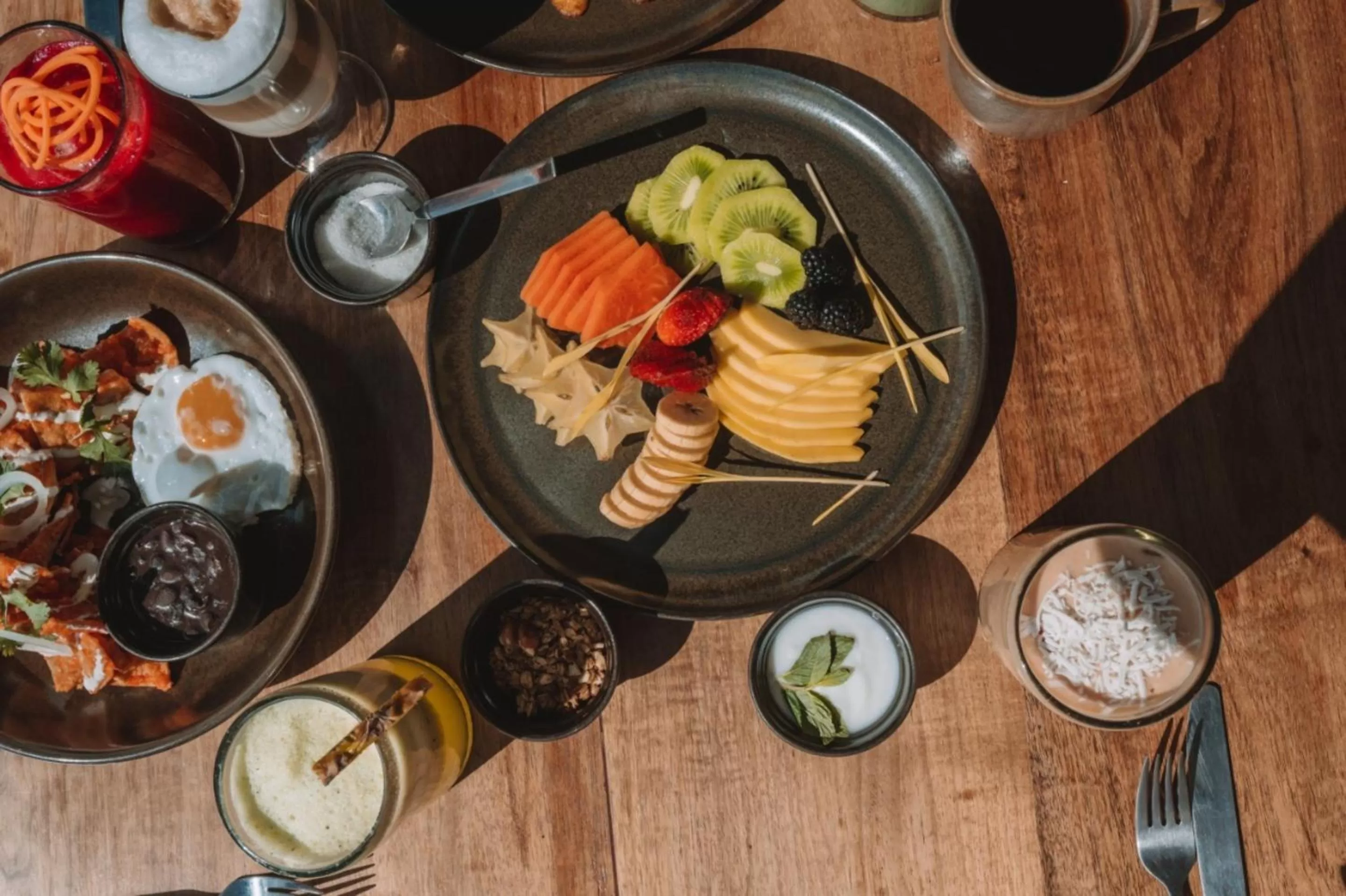 Breakfast in Diamante K - Inside Tulum National Park