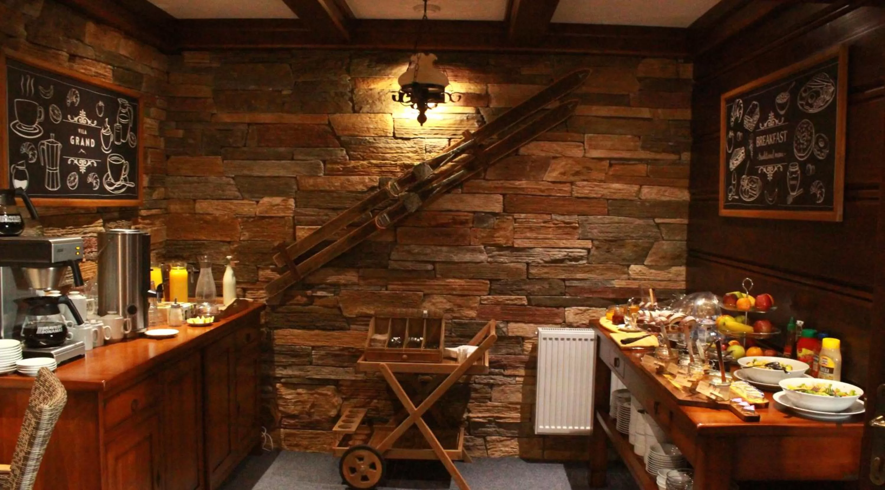 Buffet breakfast in Vila GRAND