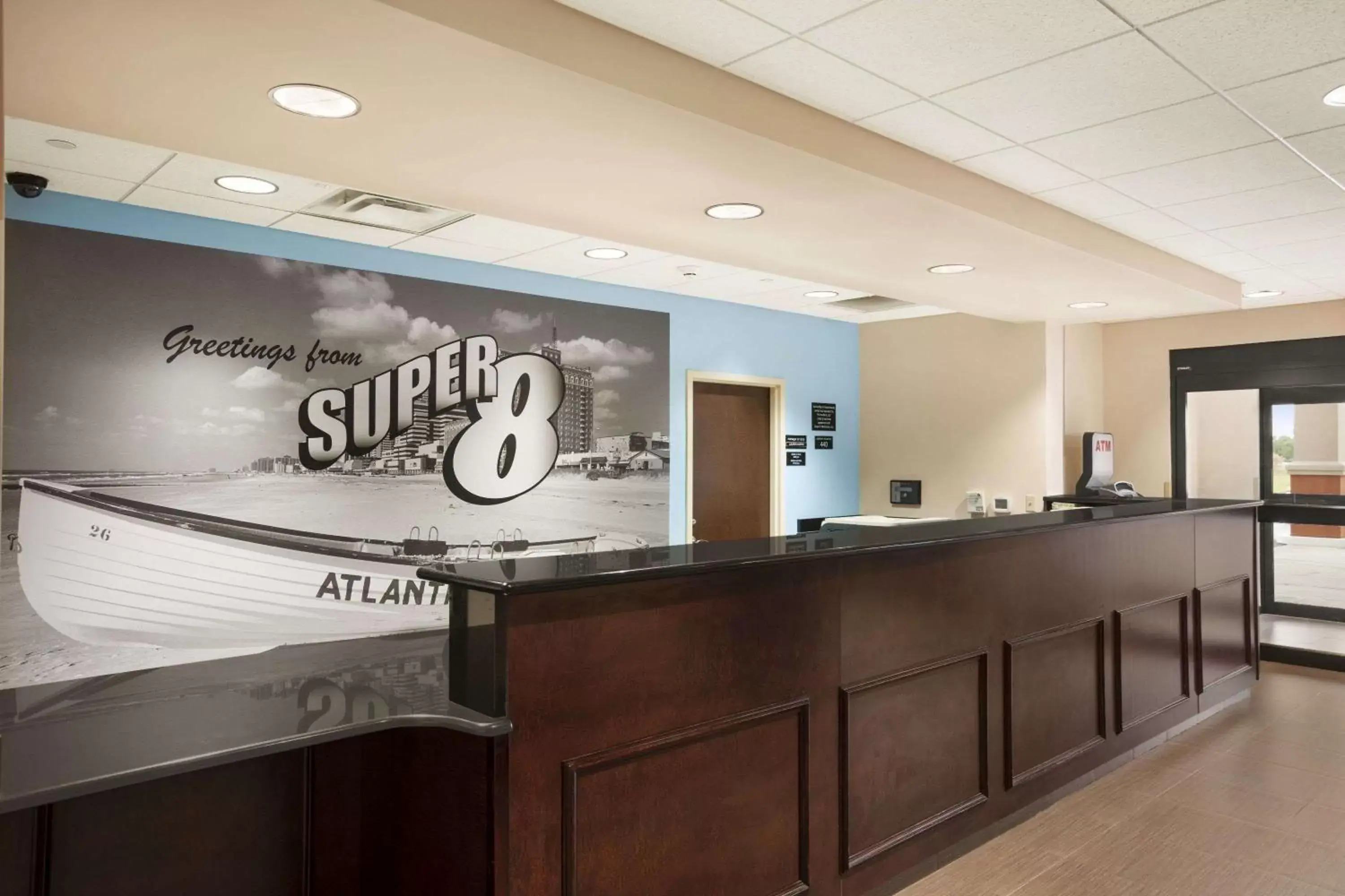 Lobby or reception, Lobby/Reception in Super 8 by Wyndham Pennsville/Wilmington