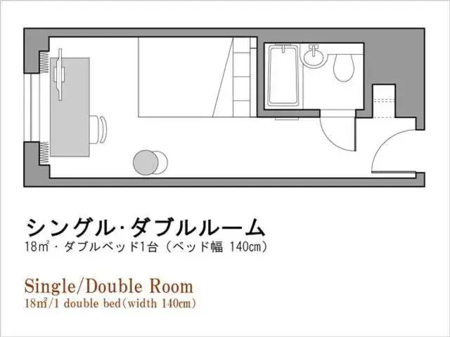 Floor Plan in Richmond Hotel Tokyo Musashino