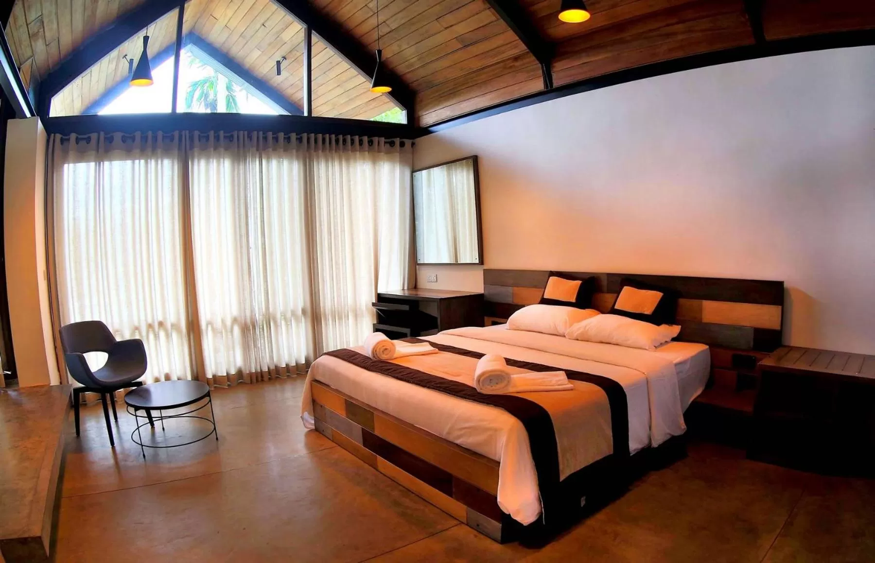 Bedroom, Bed in swp eco lodge