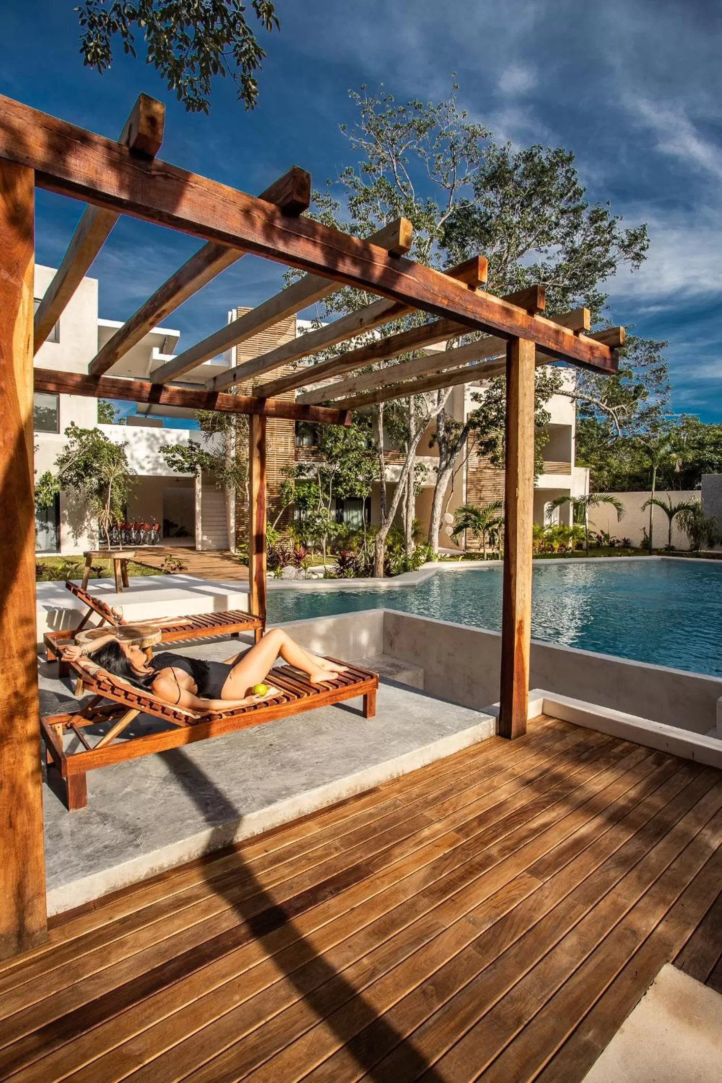 Swimming pool in Panacea Condo Tulum