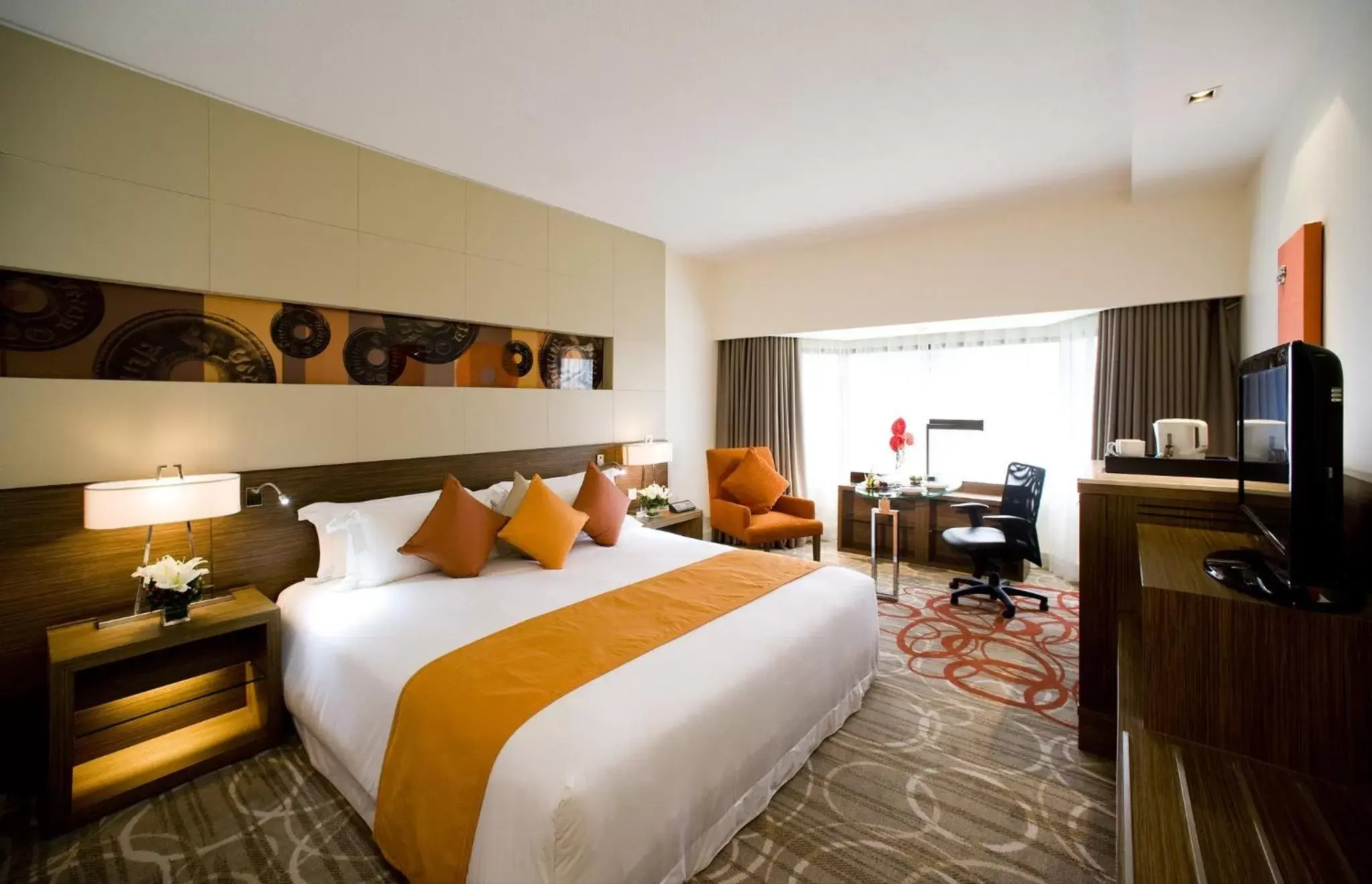 Photo of the whole room, Bed in Centara Grand at Central Plaza Ladprao Bangkok