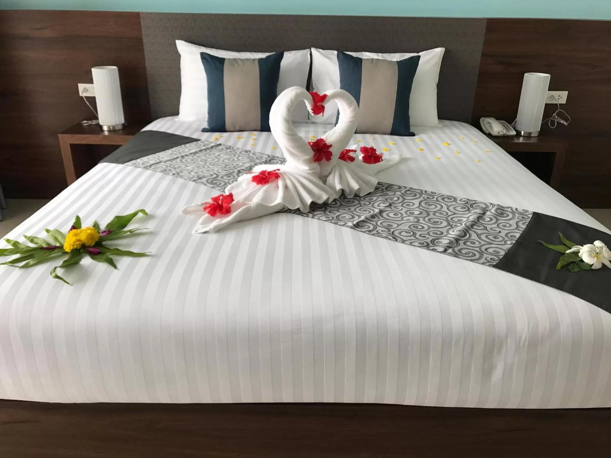 Bed in Aonang Sea Valley Resort