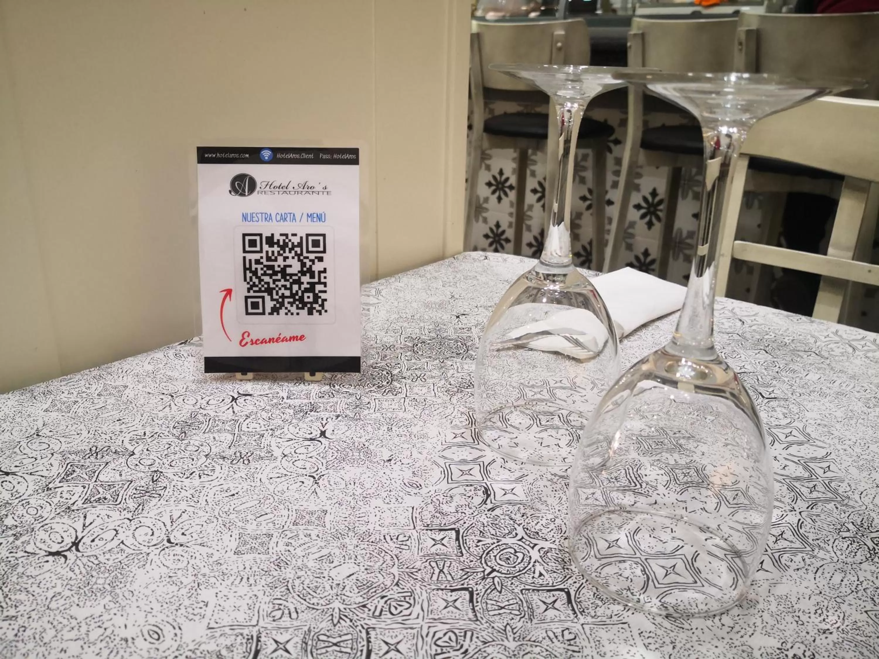 Restaurant/places to eat in Hotel Aro'S