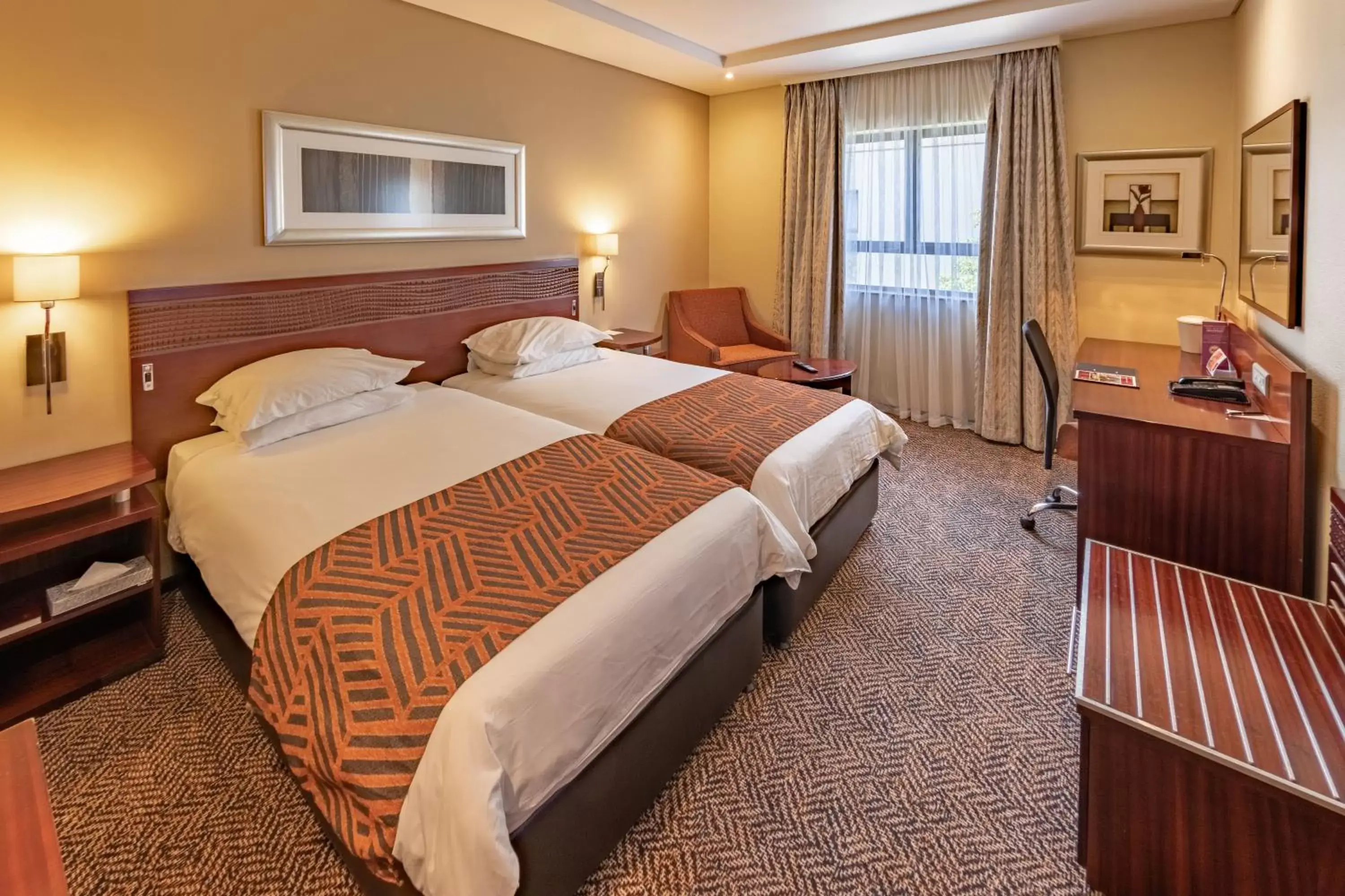 Photo of the whole room, Bed in City Lodge Hotel at OR Tambo International Airport