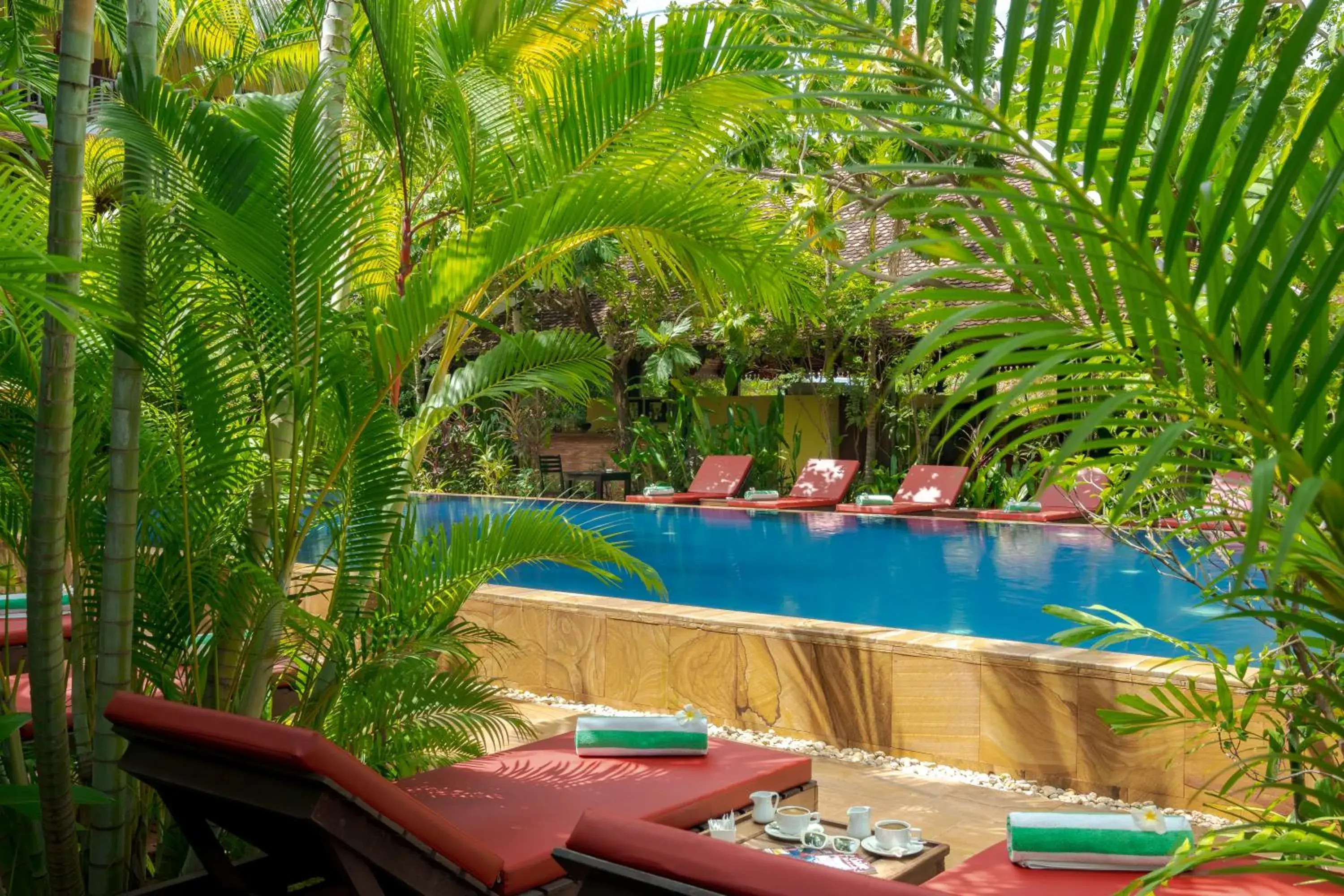 Garden, Swimming Pool in Pandora Suite D'Angkor