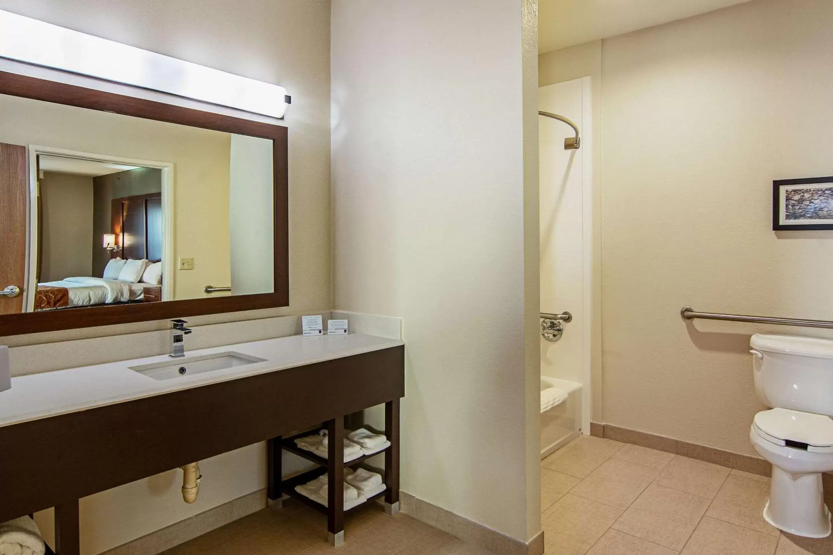 Photo of the whole room, Bathroom in Comfort Suites NW Dallas Near Love Field