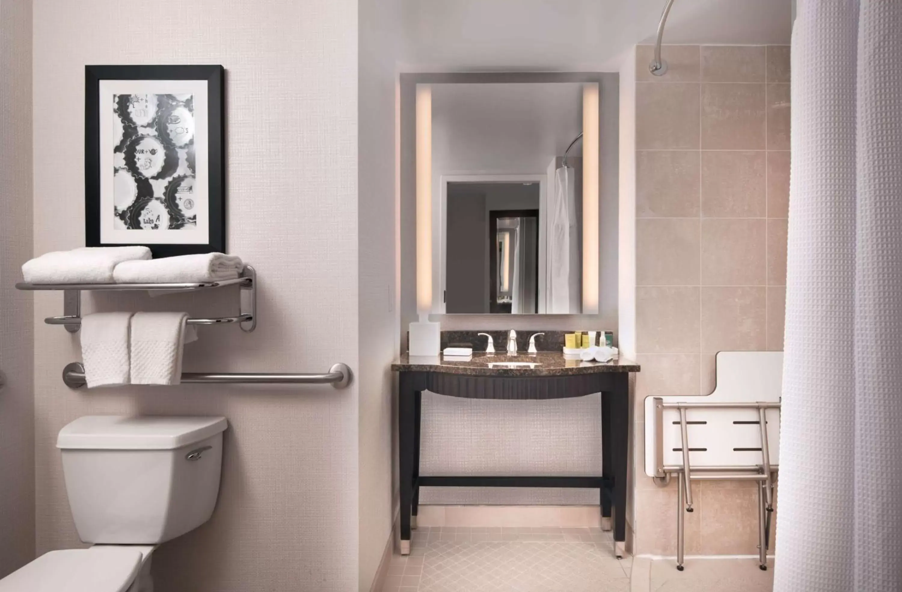 Bathroom in Hilton Baltimore Inner Harbor Bathroom in Hilton Baltimore Inner Harbor