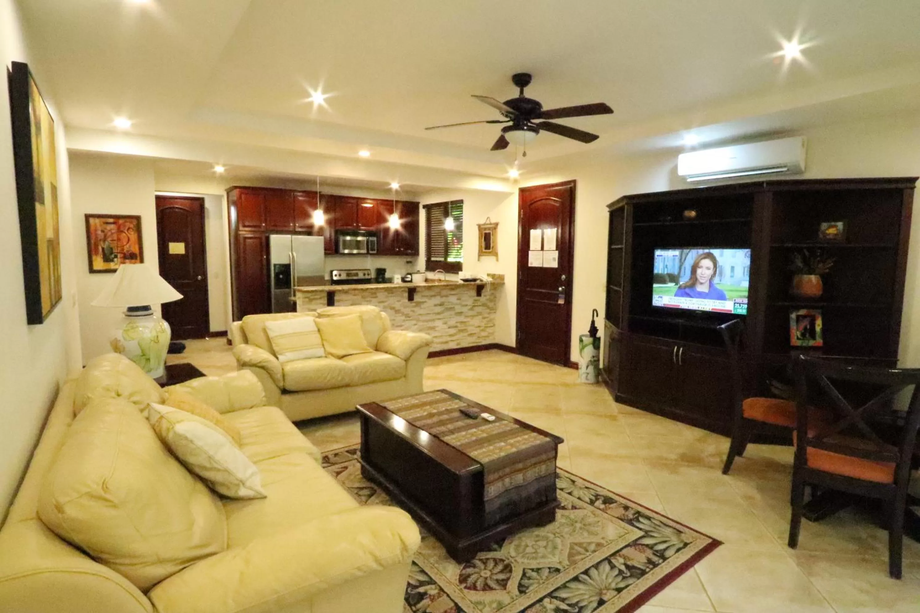 Living room in Monte Carlo Luxury Condominiums