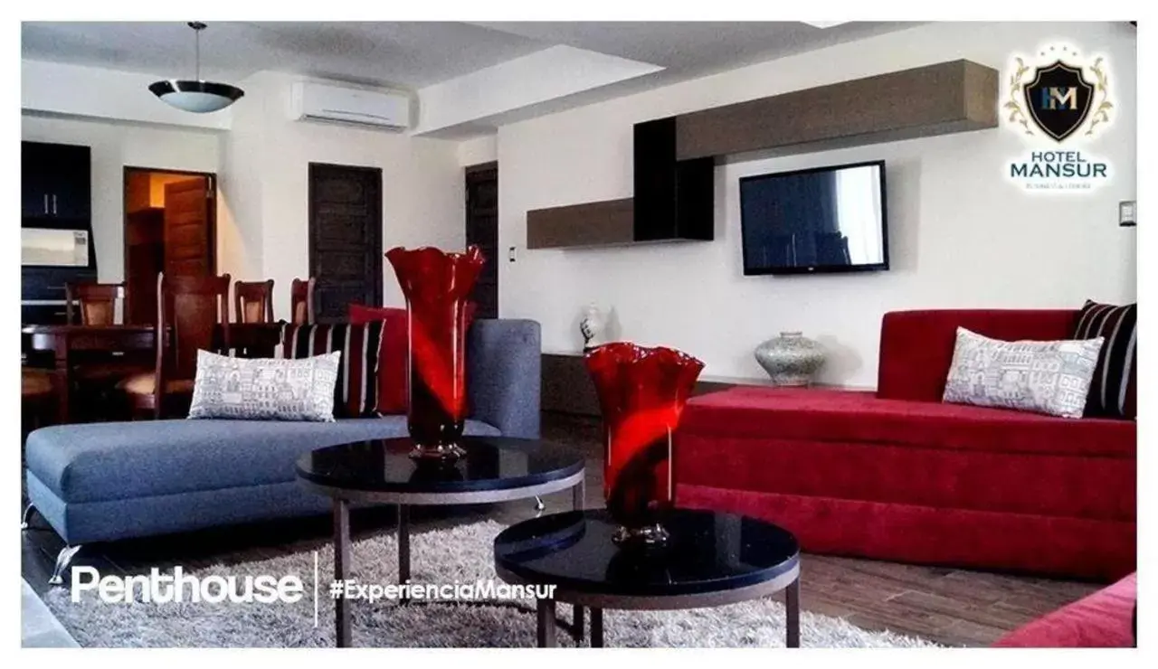 TV and multimedia, Seating Area in Hotel Mansur Business & Leisure