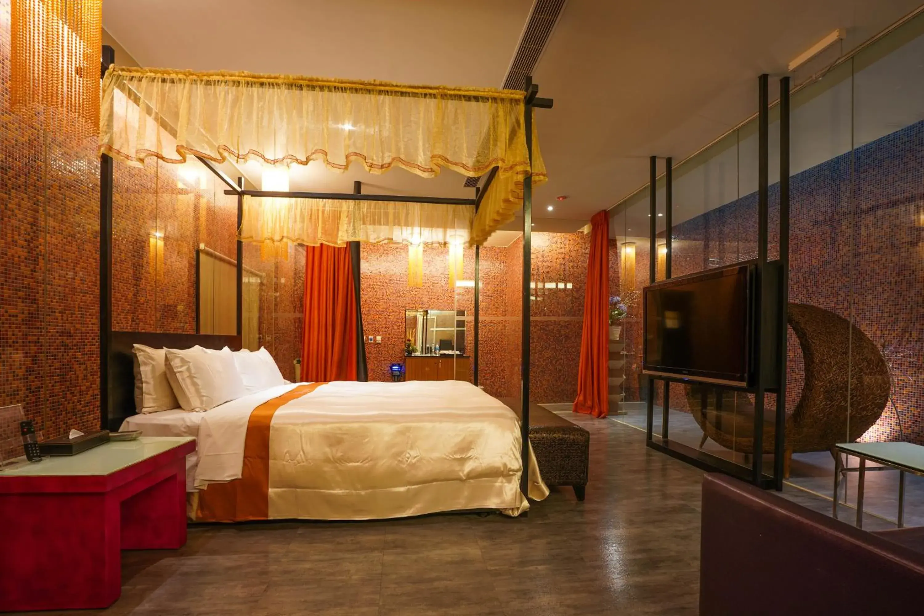 Bed in Moonlight Motel