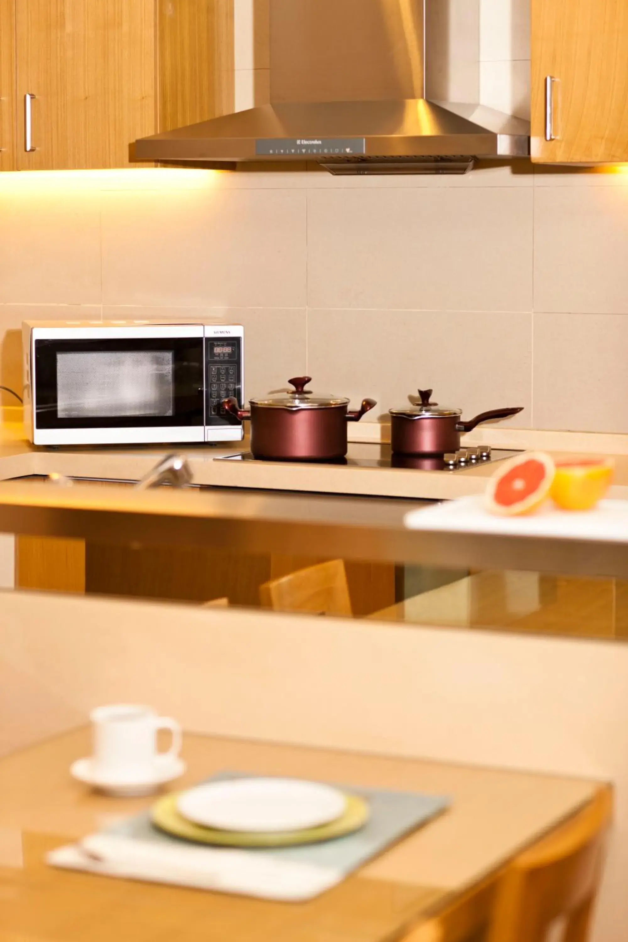 Dining area, Kitchen/Kitchenette in Somerset International Building Tianjin