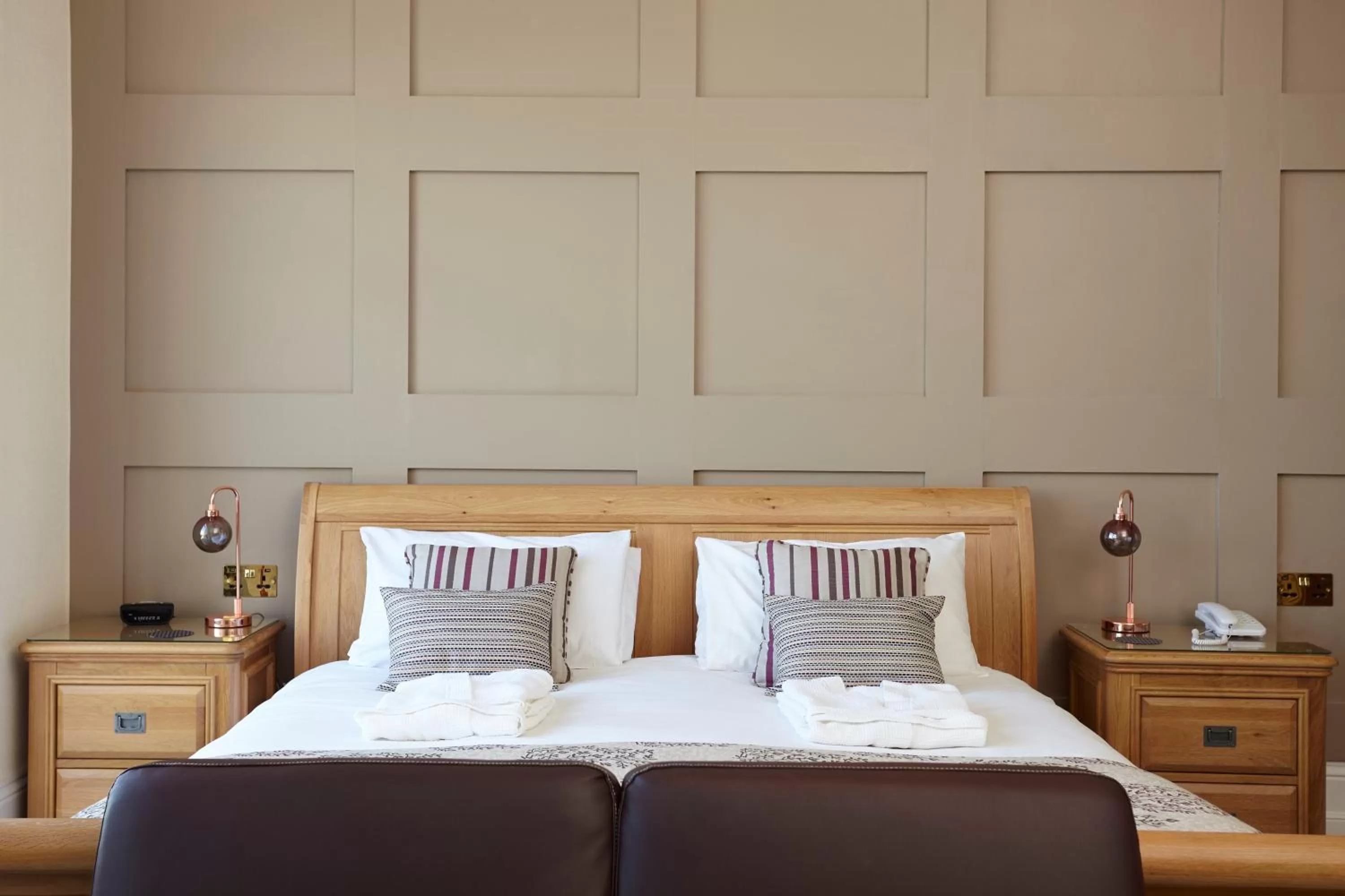 Bedroom, Bed in Luccombe Hall Hotel