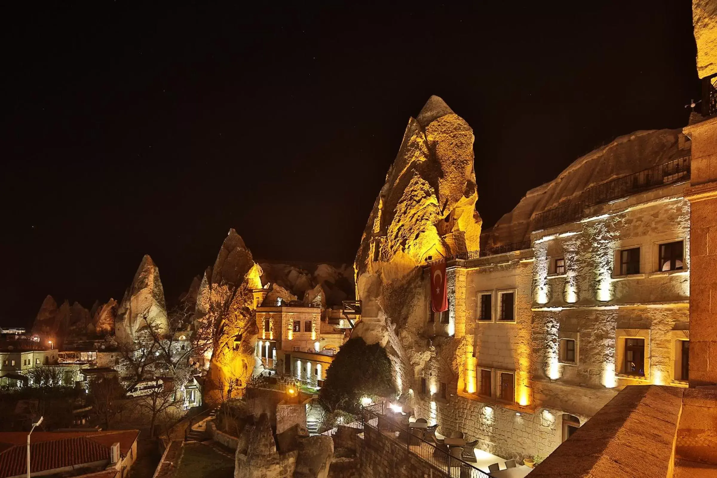 Night, Neighborhood in Cappadocia Cave Suites