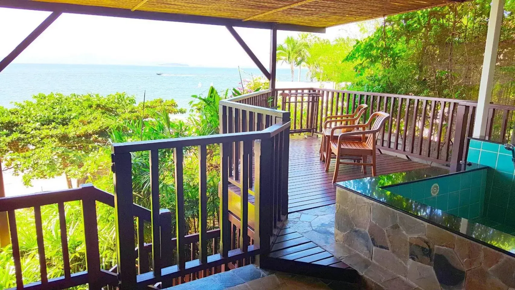 Patio in Birds and Bees Resort