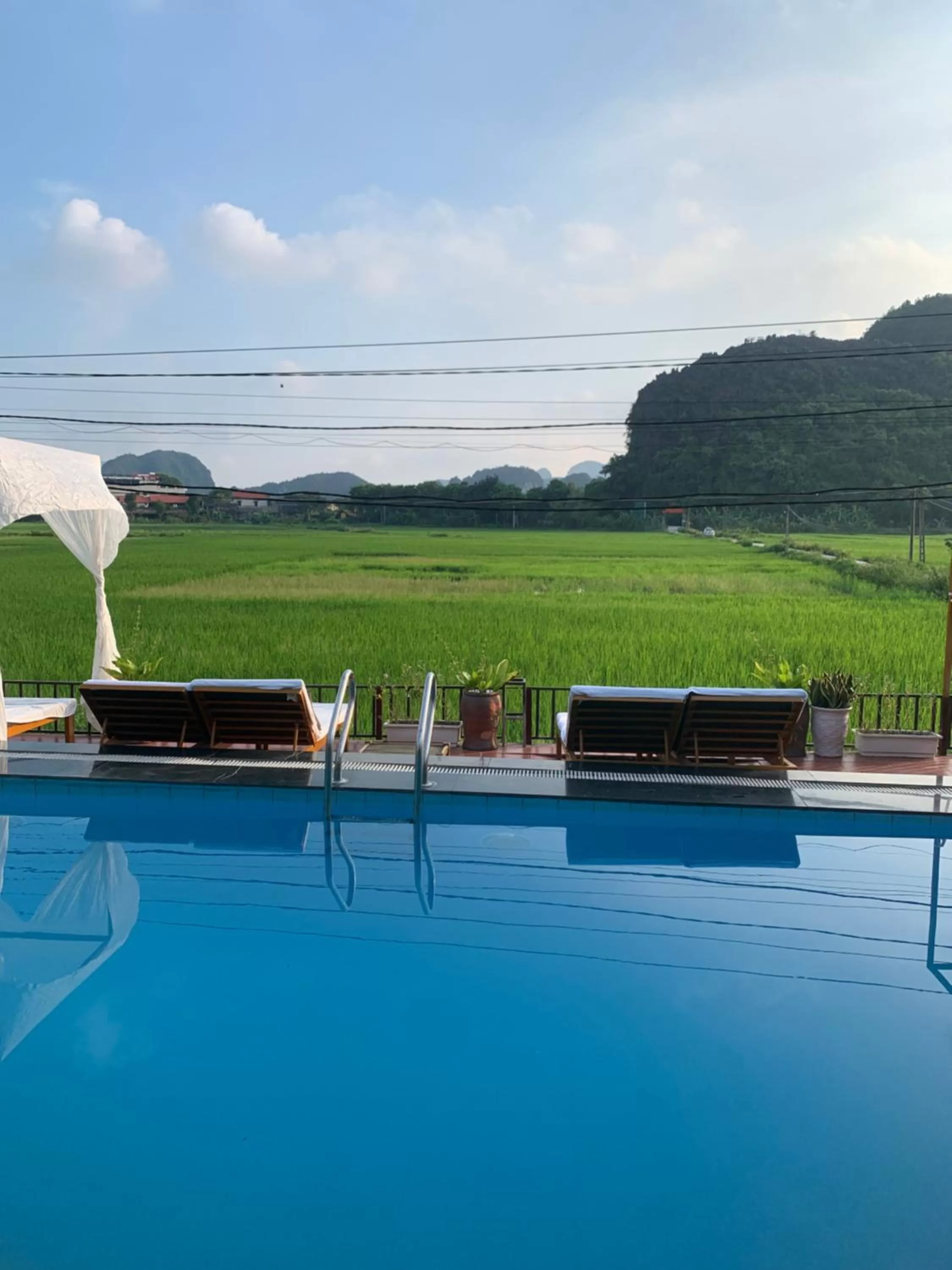 Swimming pool in Tam Coc Wonderland Bungalow