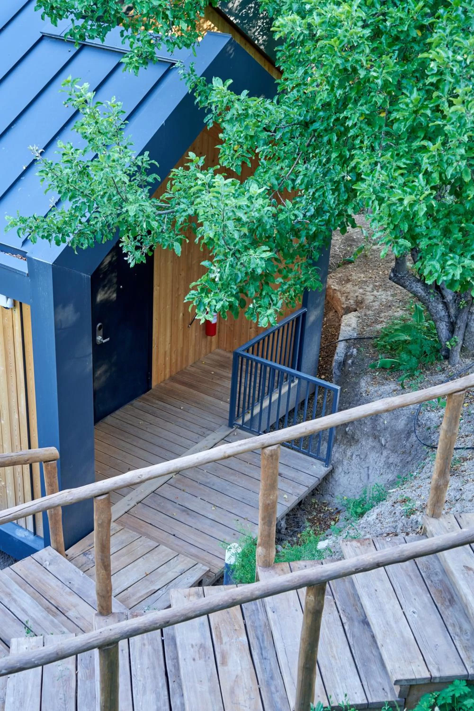 Facade/entrance in Qazaq Auyl Eco Hotel