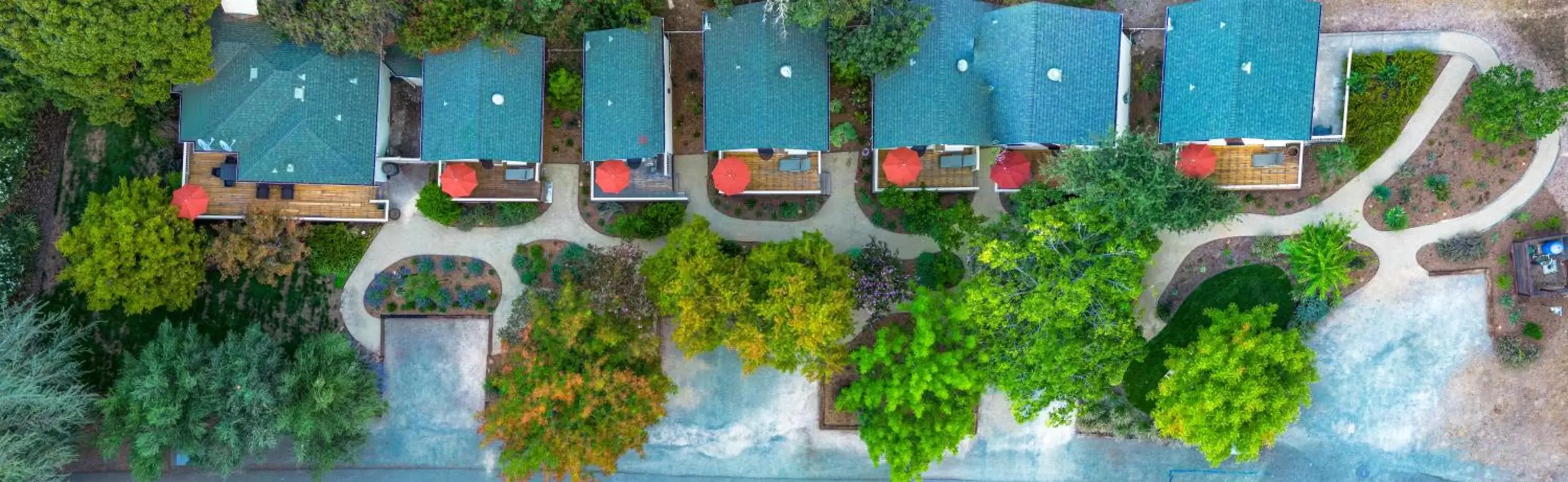 View (from property/room), Bird's-eye View in Aurora Park Cottages