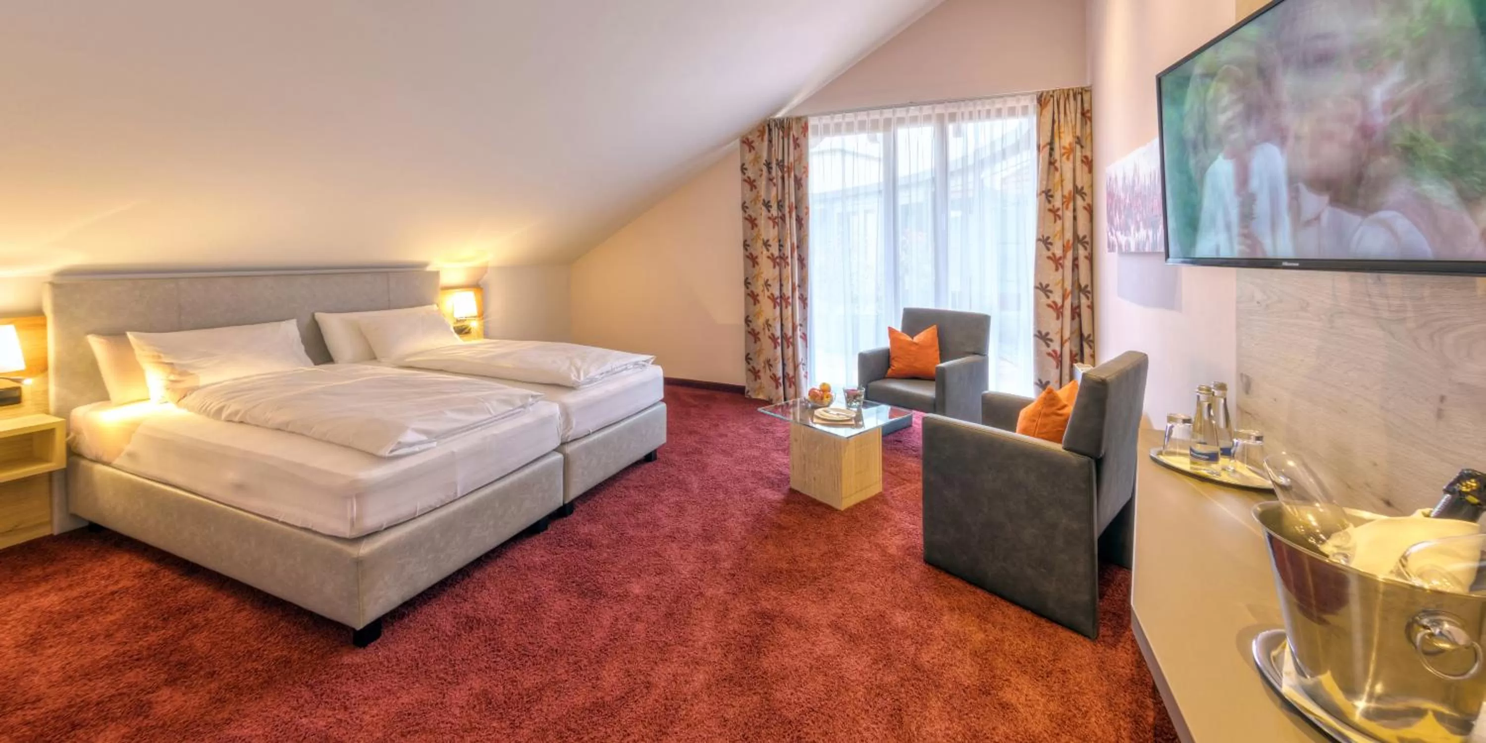 Bed in Mosers Blume Relax & Genuss Hotel