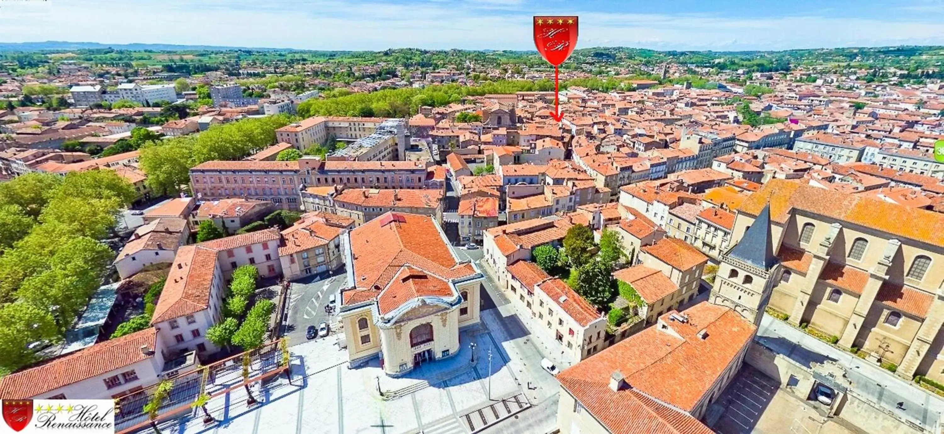 Bird's eye view, Bird's-eye View in Hôtel Renaissance