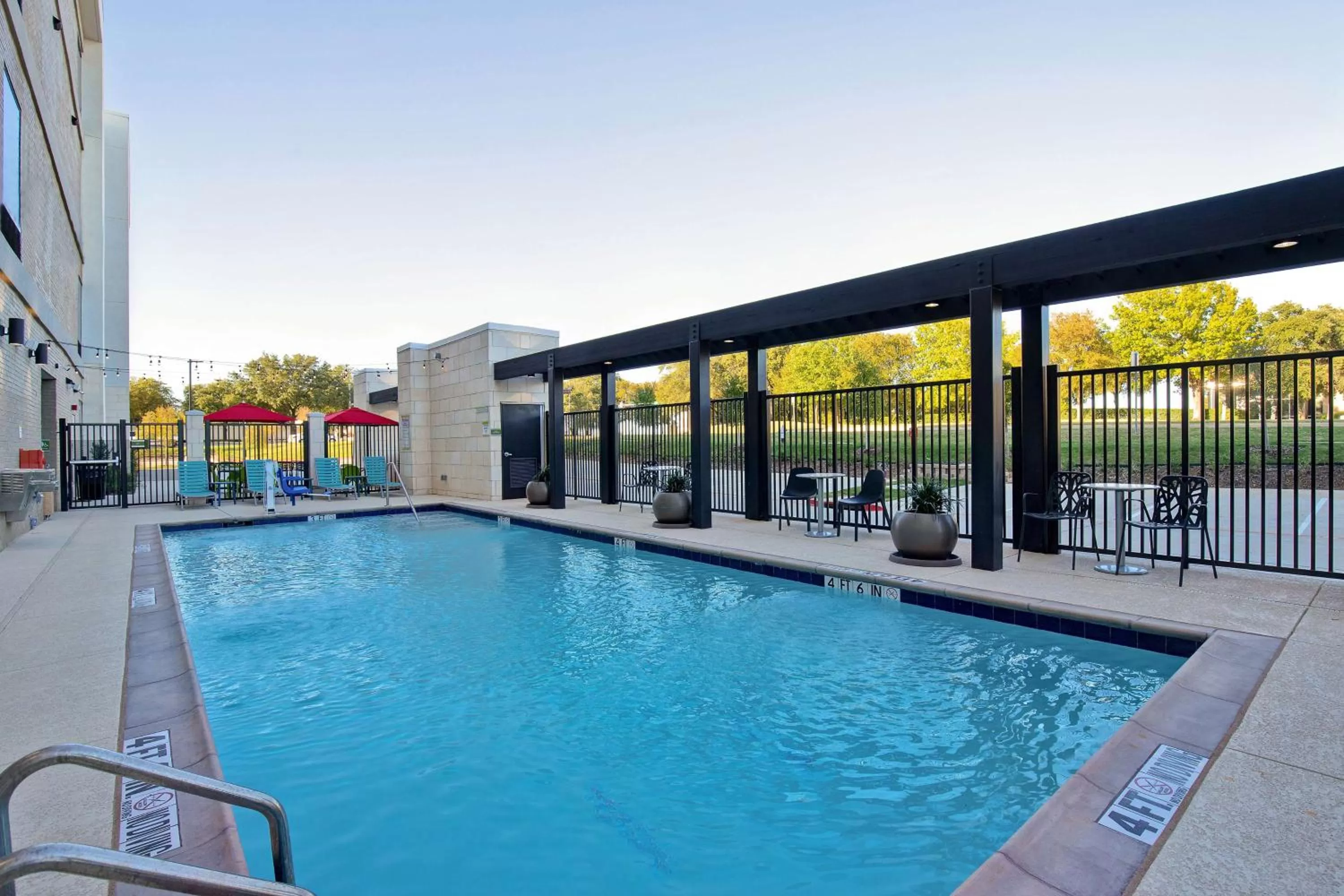 Pool view in Home2 Suites By Hilton Lewisville Dallas