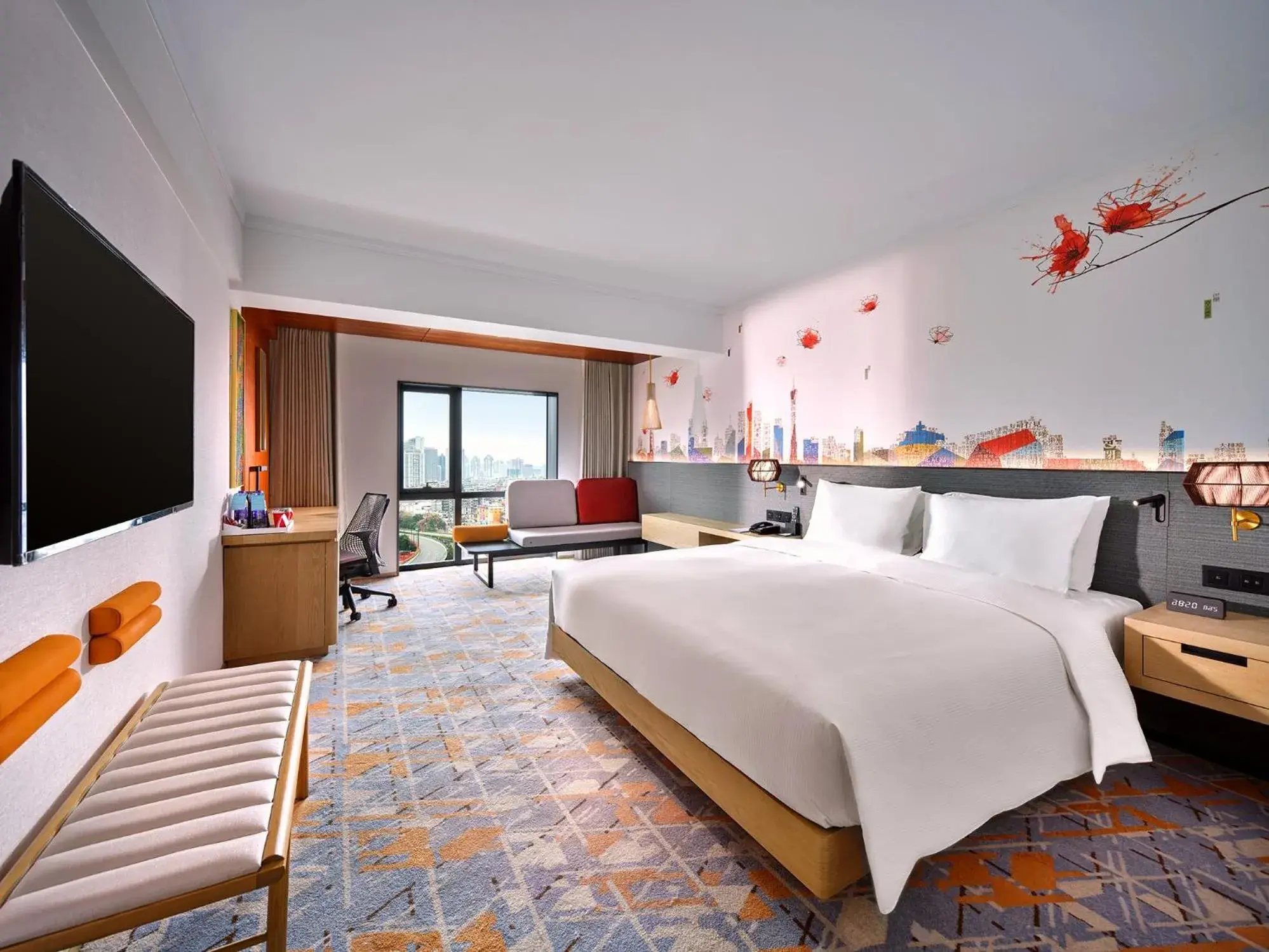 Bed in Hilton Garden Inn Guangzhou Tianhe