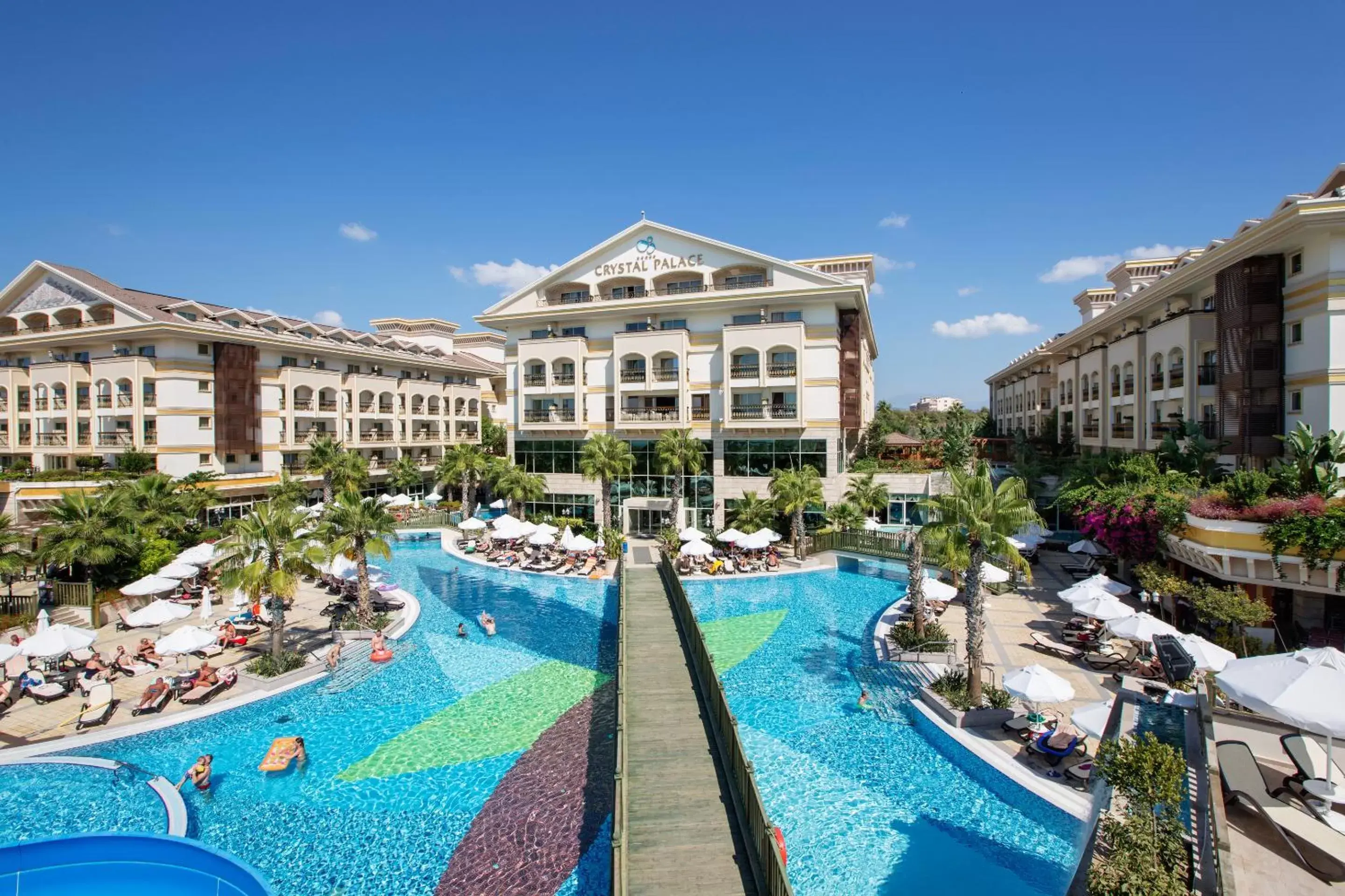 Swimming pool, Property Building in Crystal Palace Luxury Resort & Spa - Ultimate All Inclusive