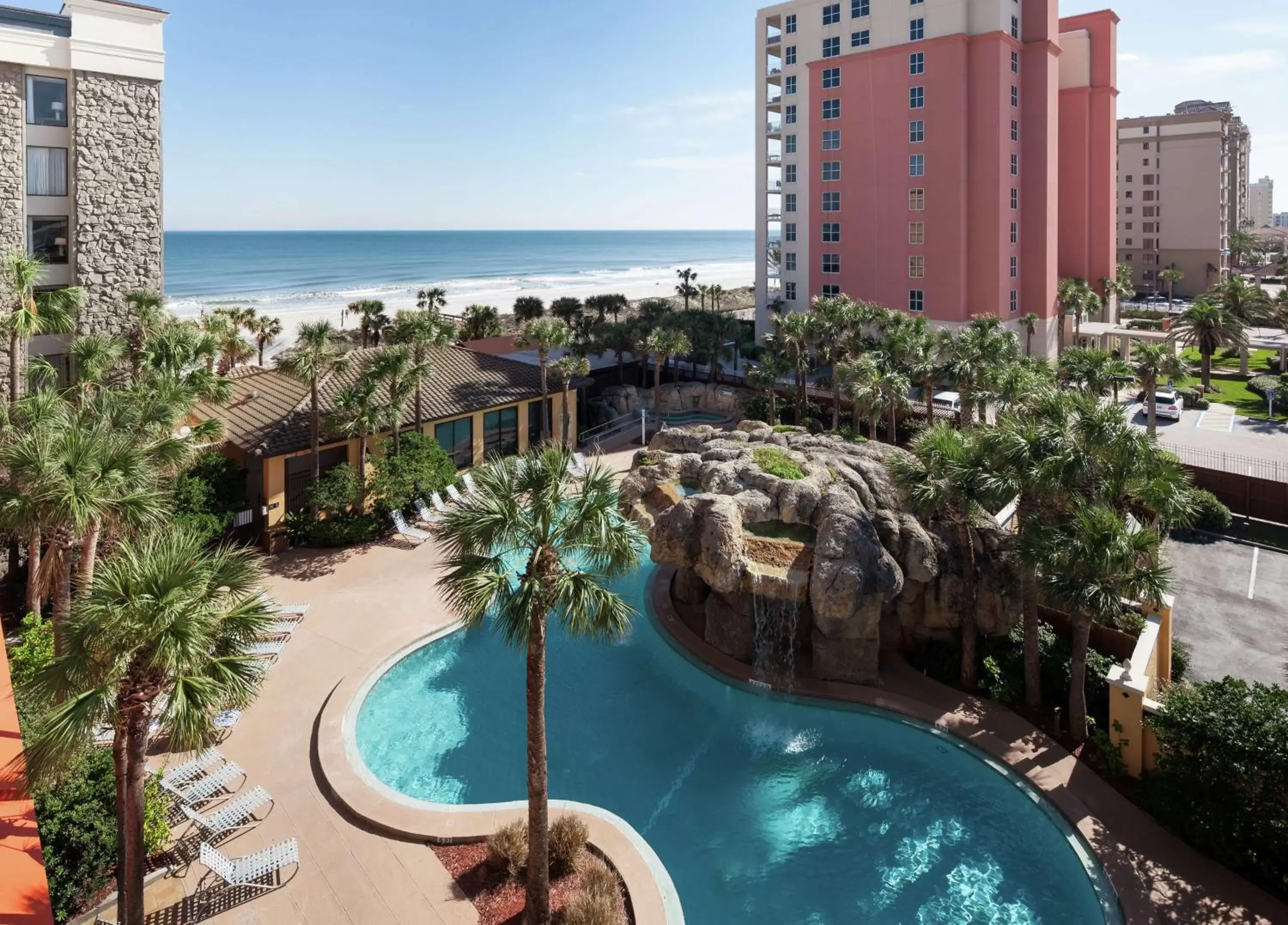 Pool View in Hampton Inn Oceanfront Jacksonville Beach