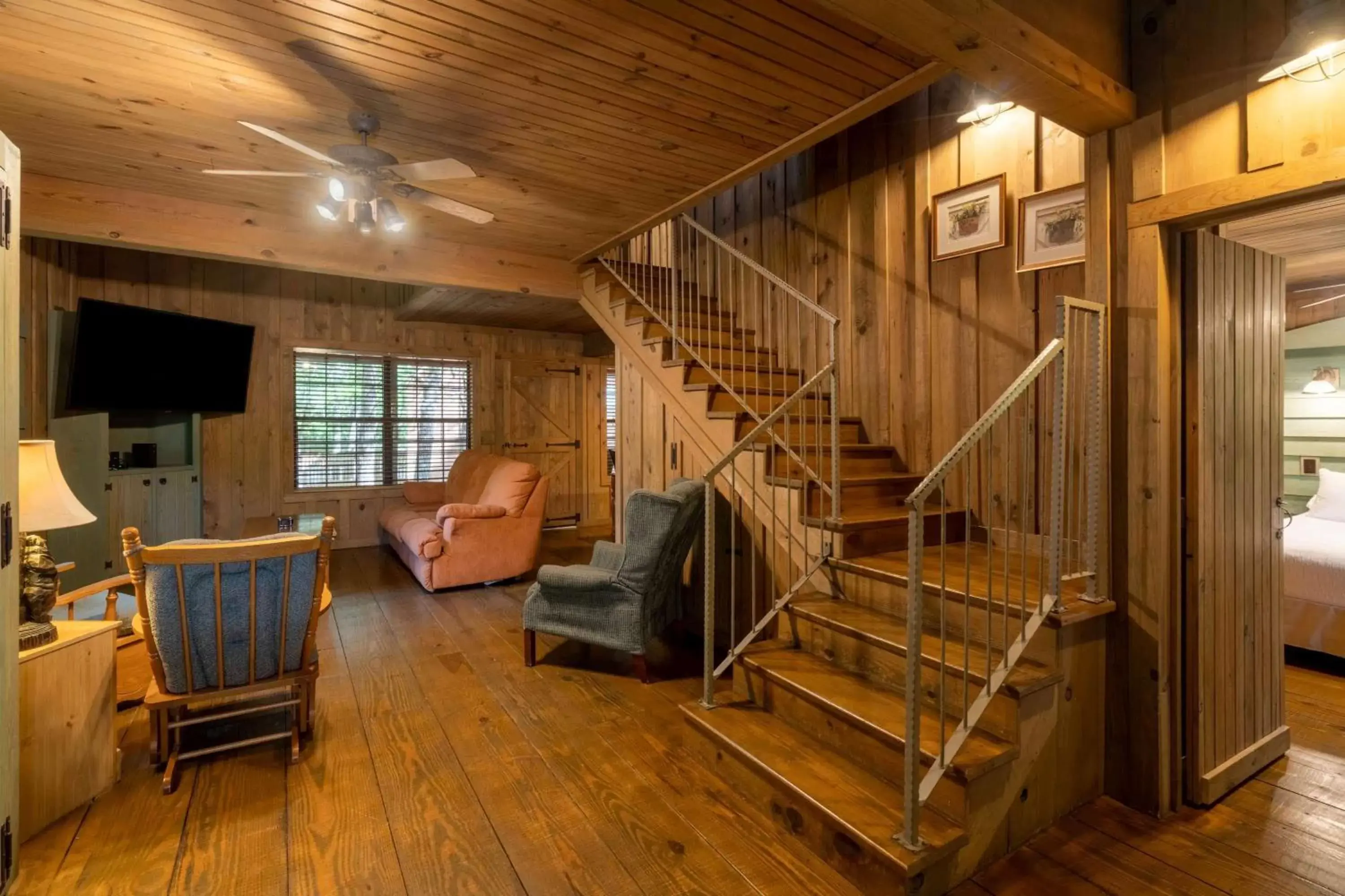 Photo of the whole room, Seating Area in Cabins at Green Mountain, Trademark Collection by Wyndham