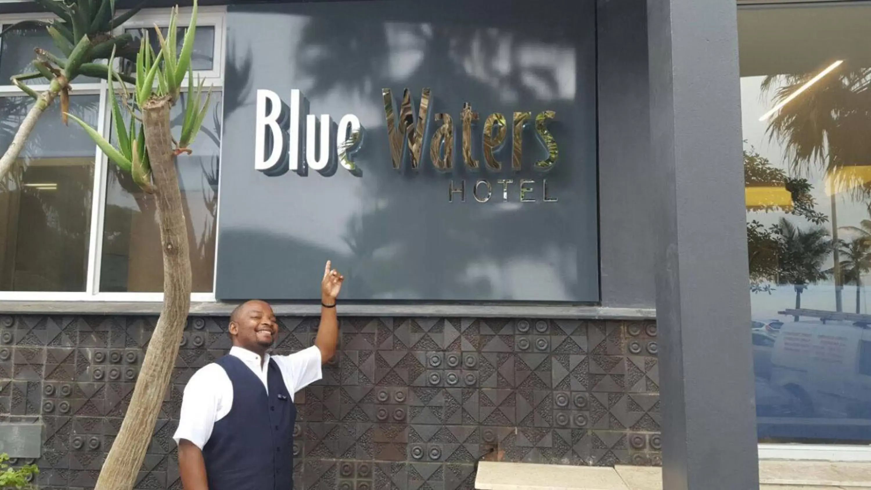 Property logo or sign, Facade/Entrance in Blue Waters Hotel