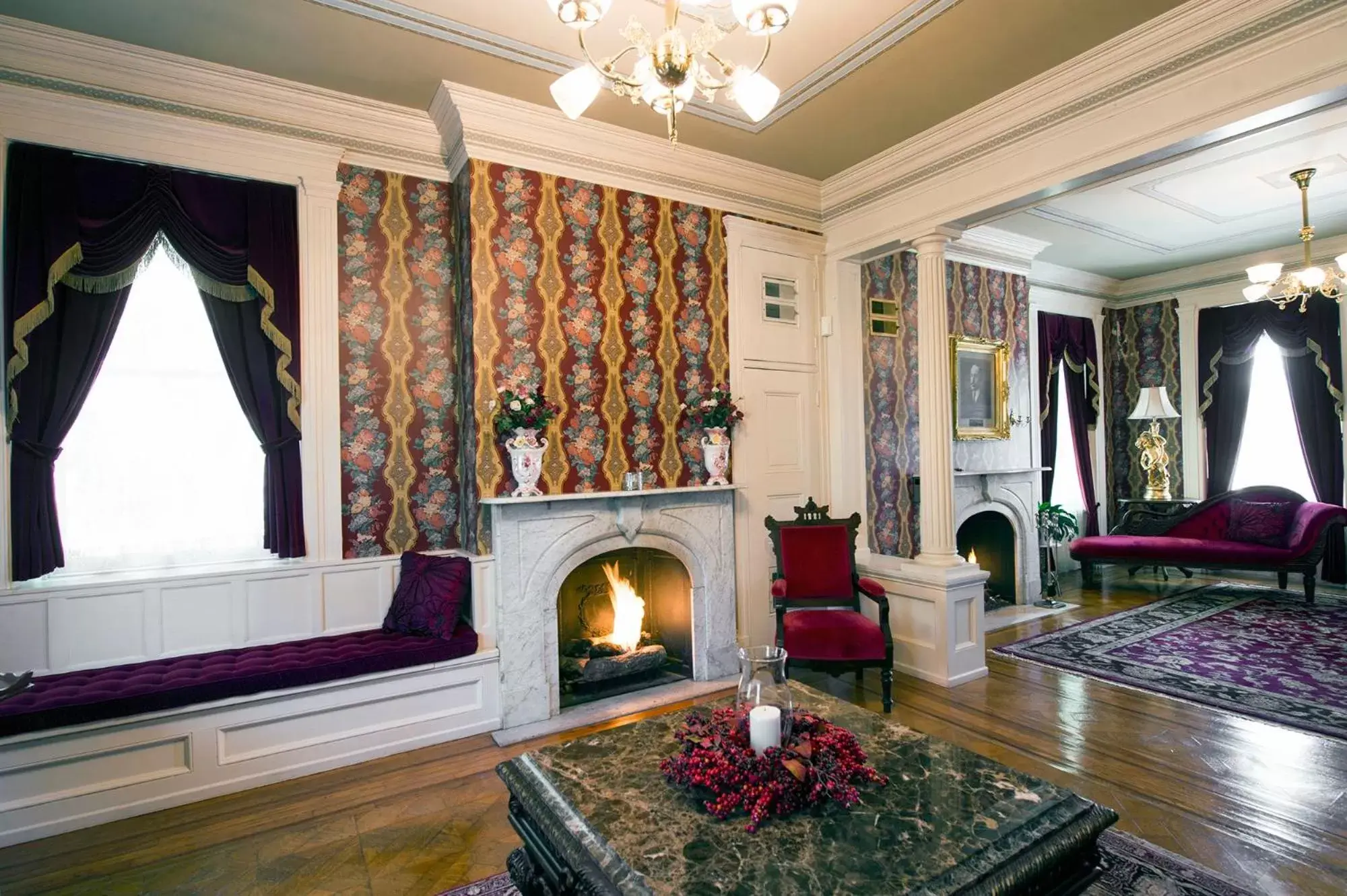 Living room, Seating Area in The Emig Mansion