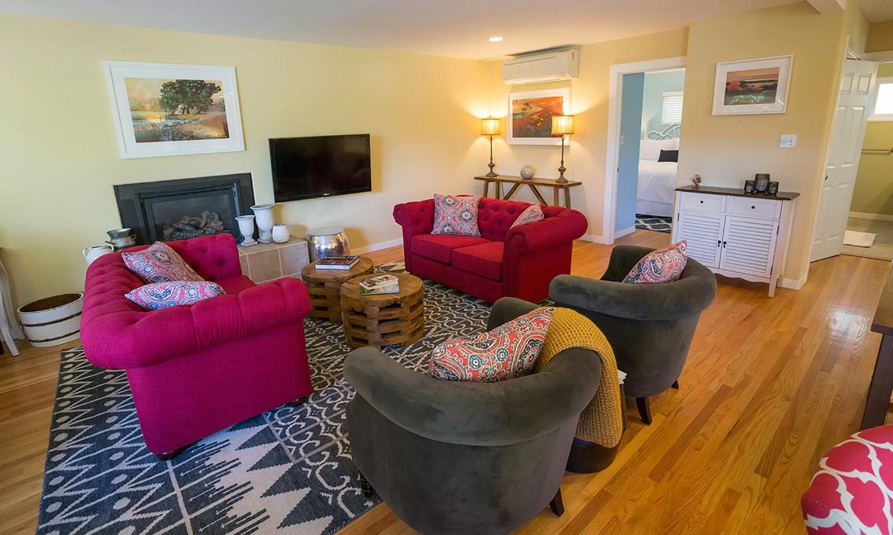 Living room, Seating Area in Aurora Park Cottages