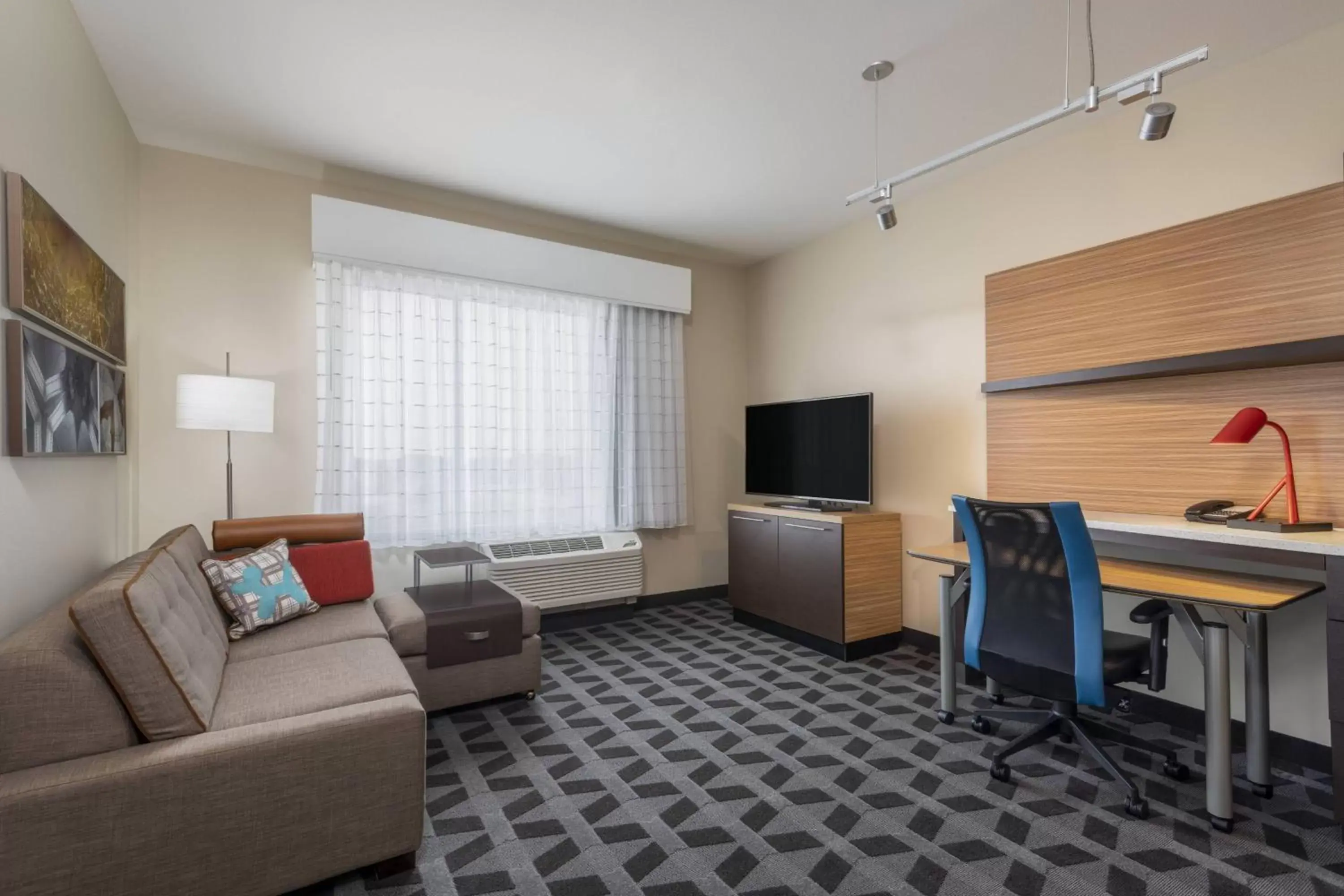 Living room, Seating Area in TownePlace Suites by Marriott St. Louis Edwardsville, IL