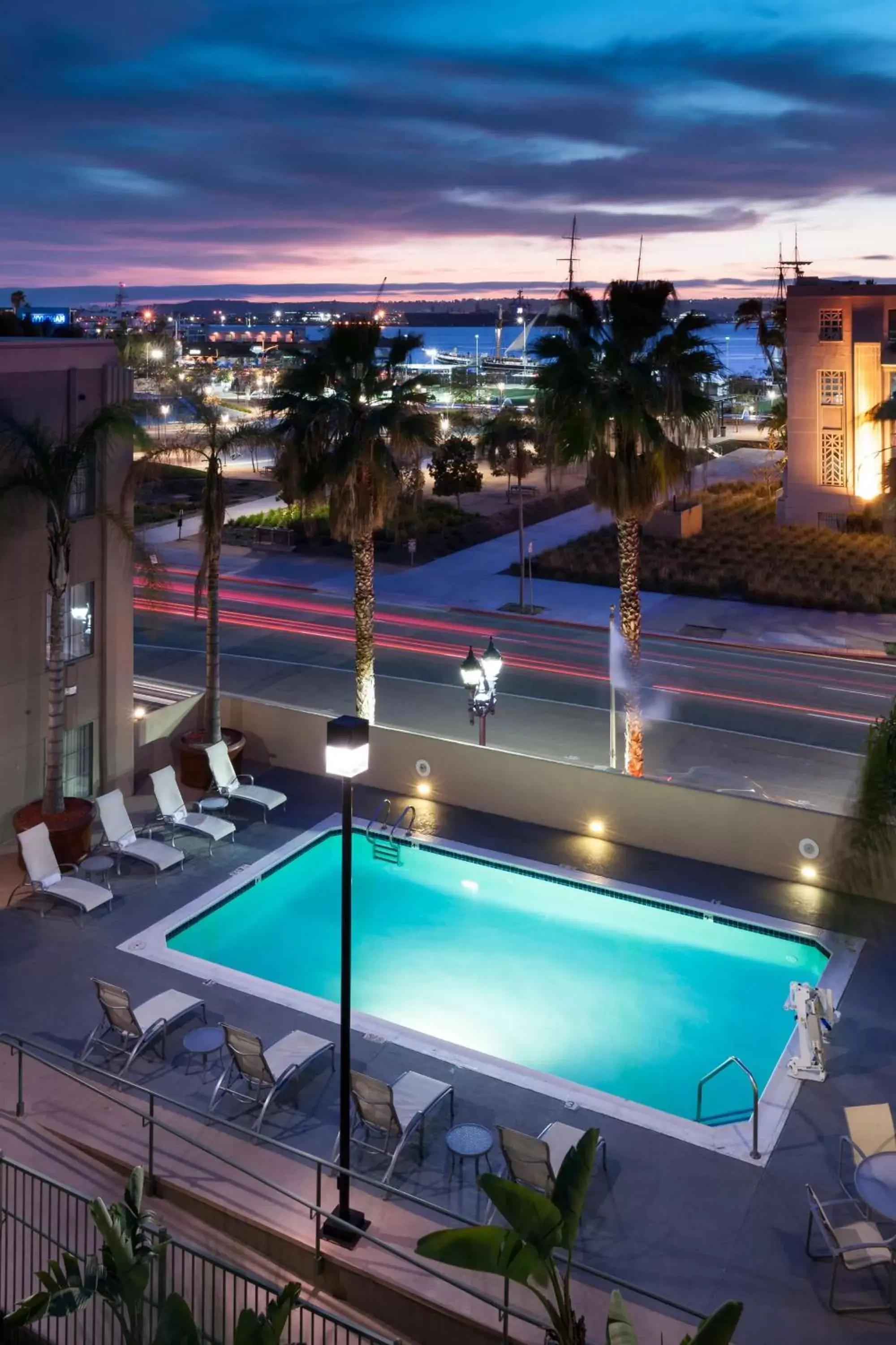Pool View in Hampton Inn San Diego Downtown