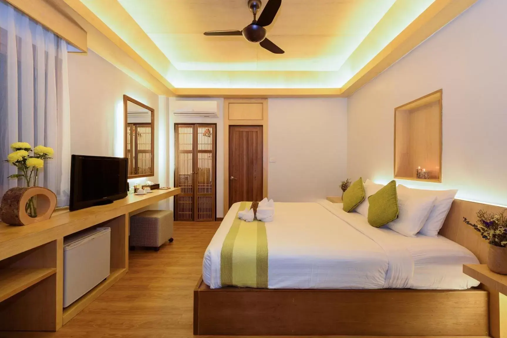Bed in The Beach Natural Resort Koh Kood Bed in The Beach Natural Resort Koh Kood