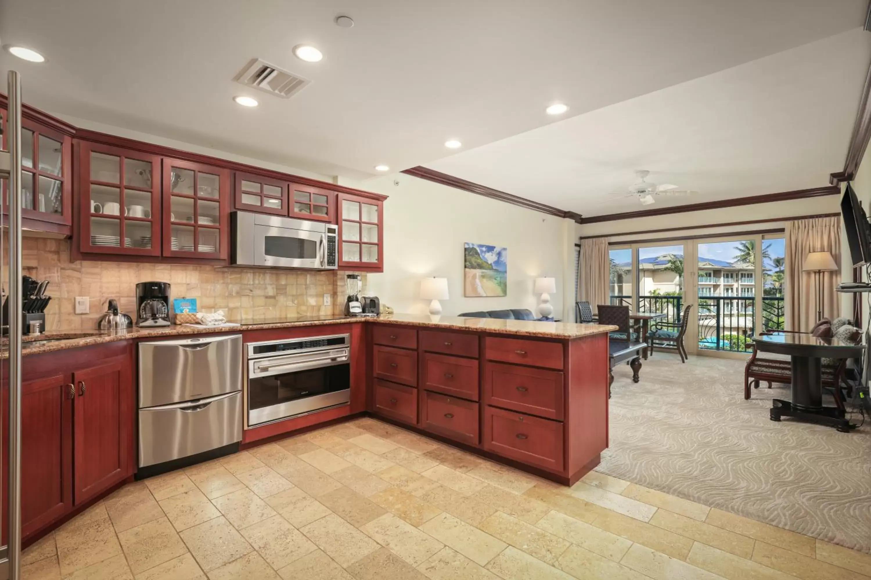 Kitchen or kitchenette, Kitchen/Kitchenette in Waipouli Beach Resort & Spa Kauai By Outrigger