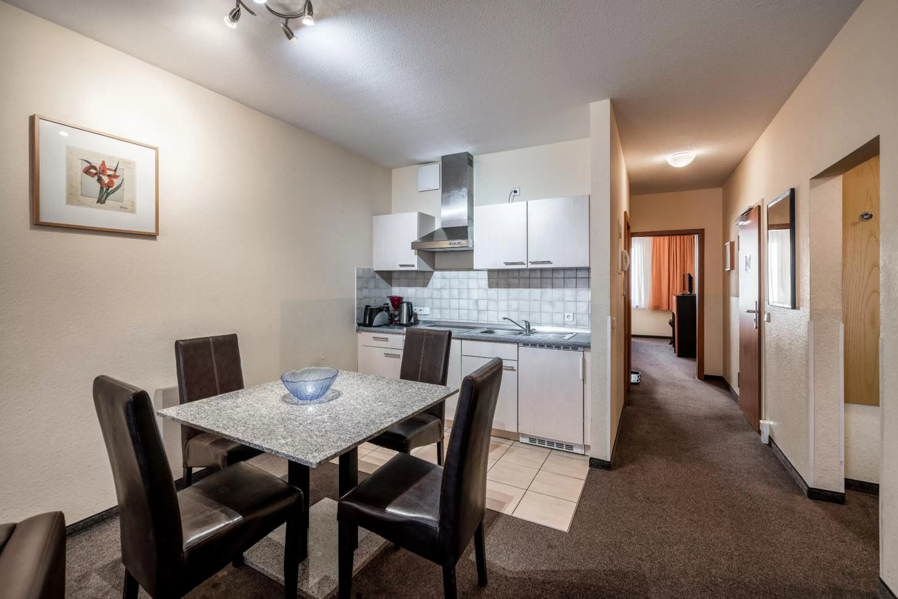 Kitchen or kitchenette in Aparthotel Münzgasse An der Frauenkirche